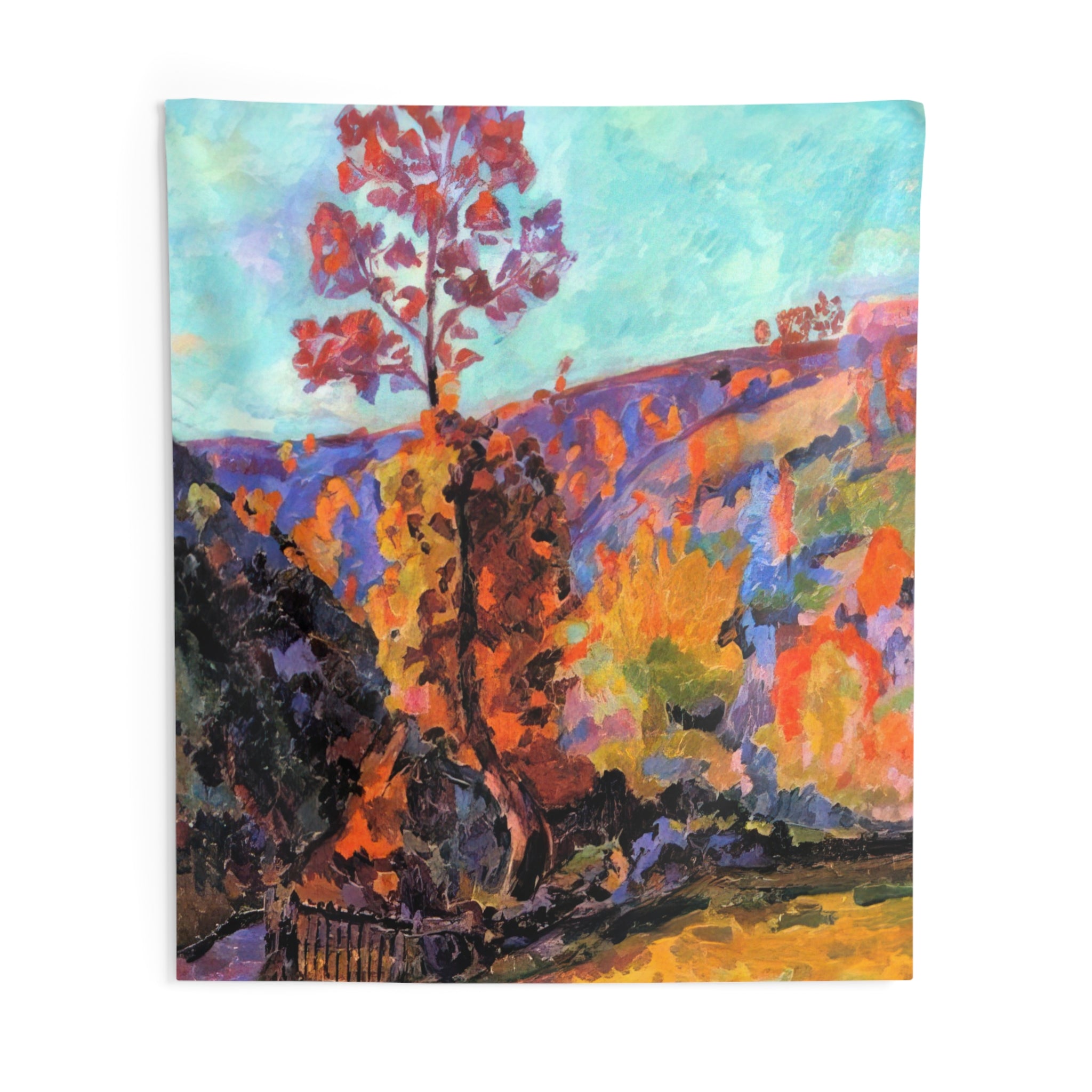 Paysage à Crozant - 1917 By Armand Guillaumin Tapestry | Armand Guillaumin Large Tapestry Art