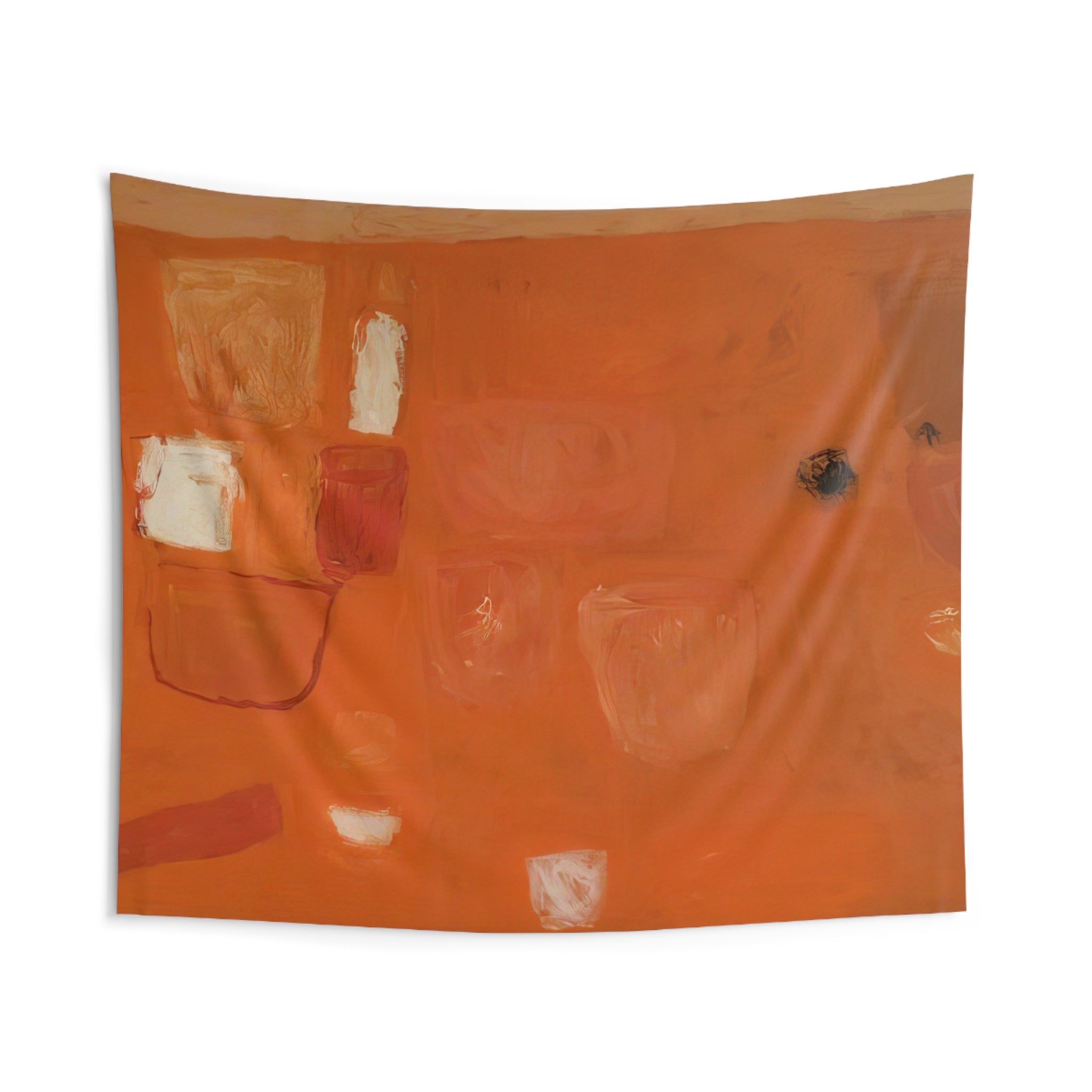 Orange and Red - 1957 By William Scott Tapestry | William Scott Large Tapestry Art