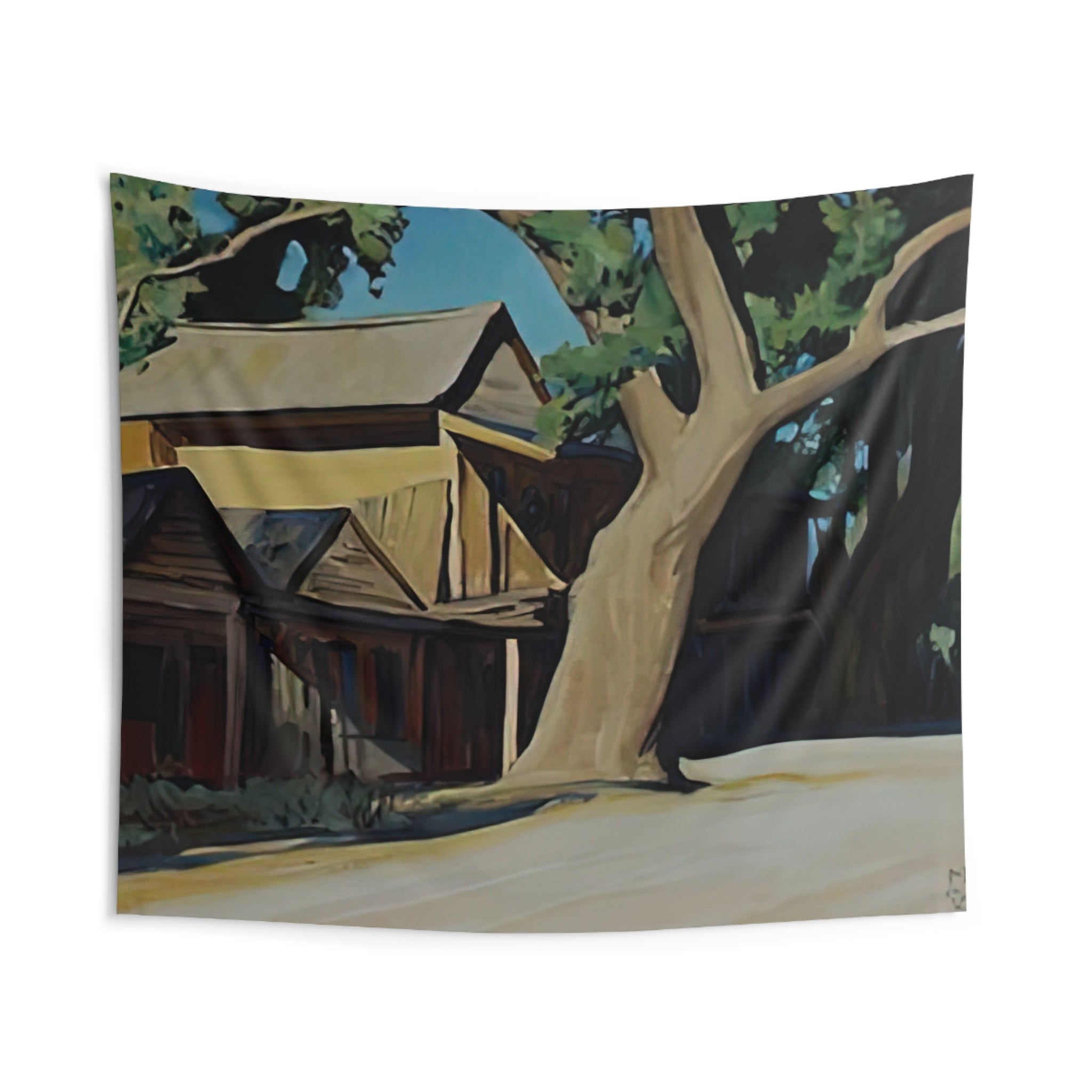 OLD CHINATOWN CARSON CITY NEVADA 1937 By Maynard Dixon Tapestry | Maynard Dixon Large Tapestry Art