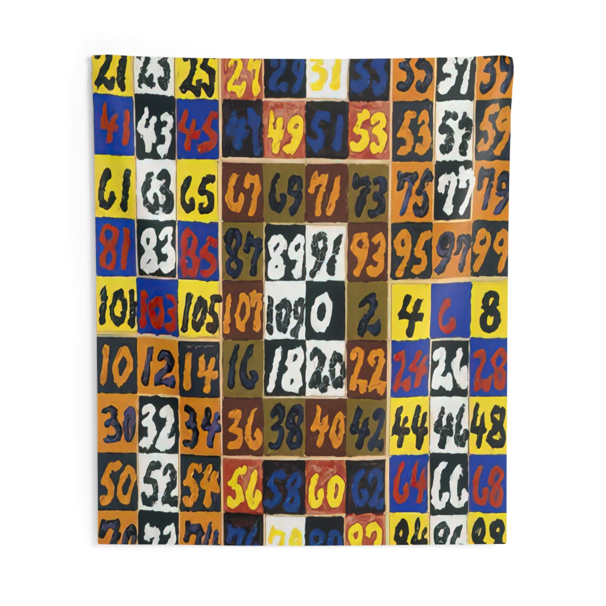 Coordinative Thinking on the Square and Rectangle Per, IV - 1974 By Alfred Jensen Tapestry | Alfred Jensen Large Tapestry Art