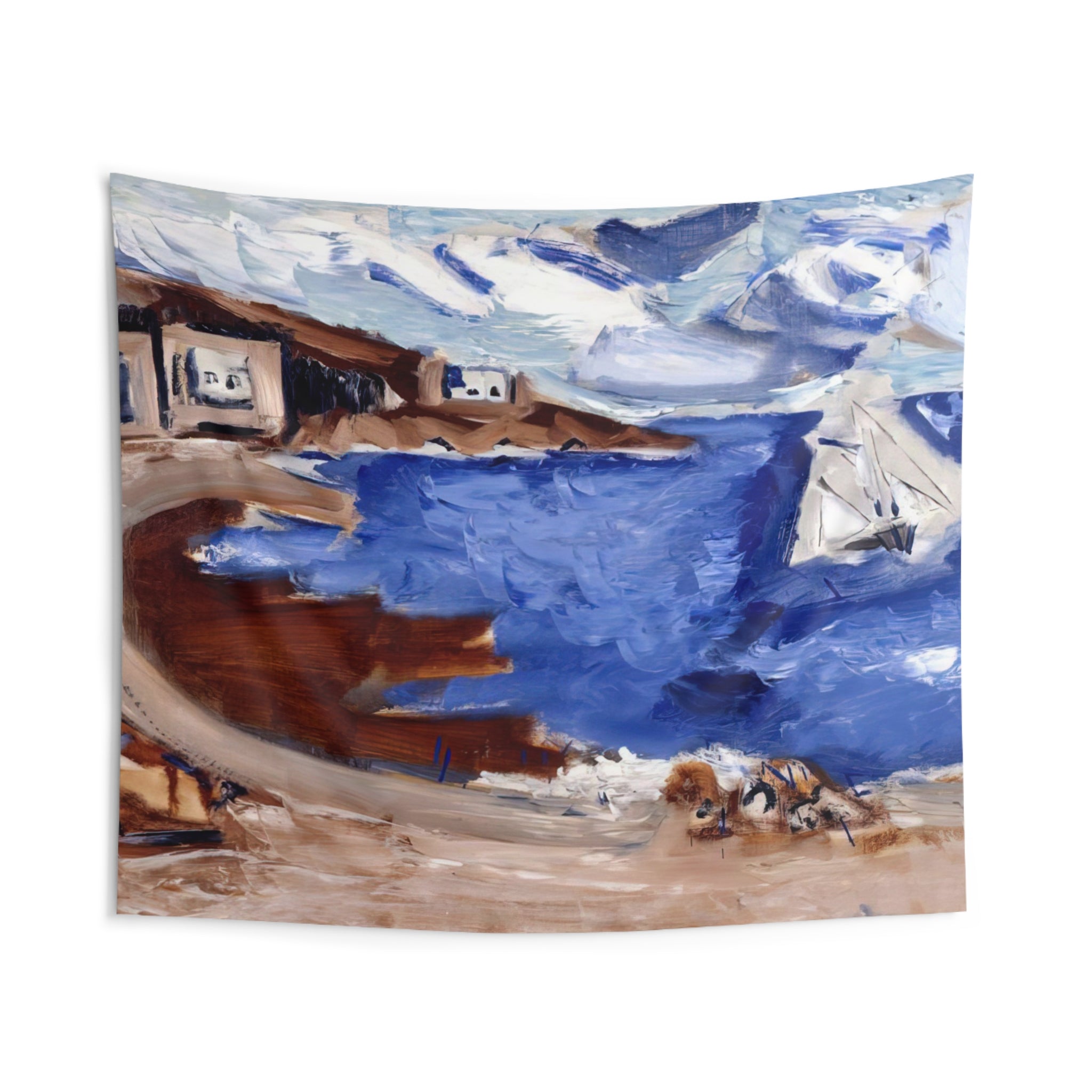 From Seeing Cape Split - 1935 By John Marin Tapestry | John Marin Large Tapestry Art