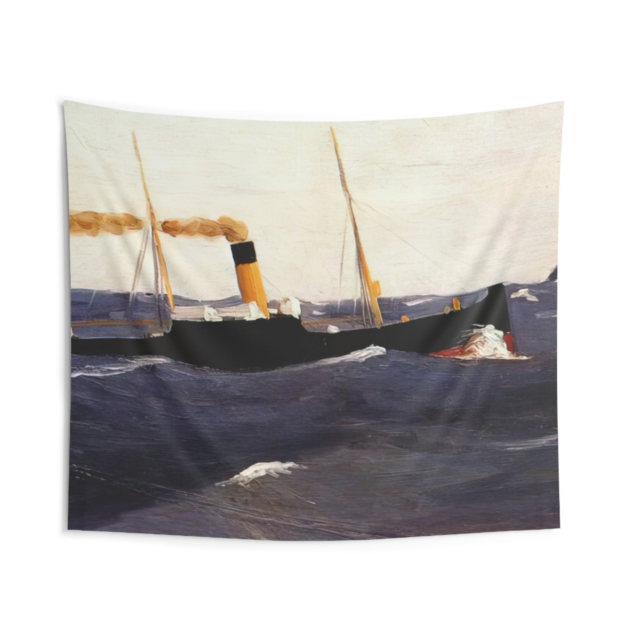Tramp Steamer By Edward Hopper Tapestry | Edward Hopper Large Tapestry Art