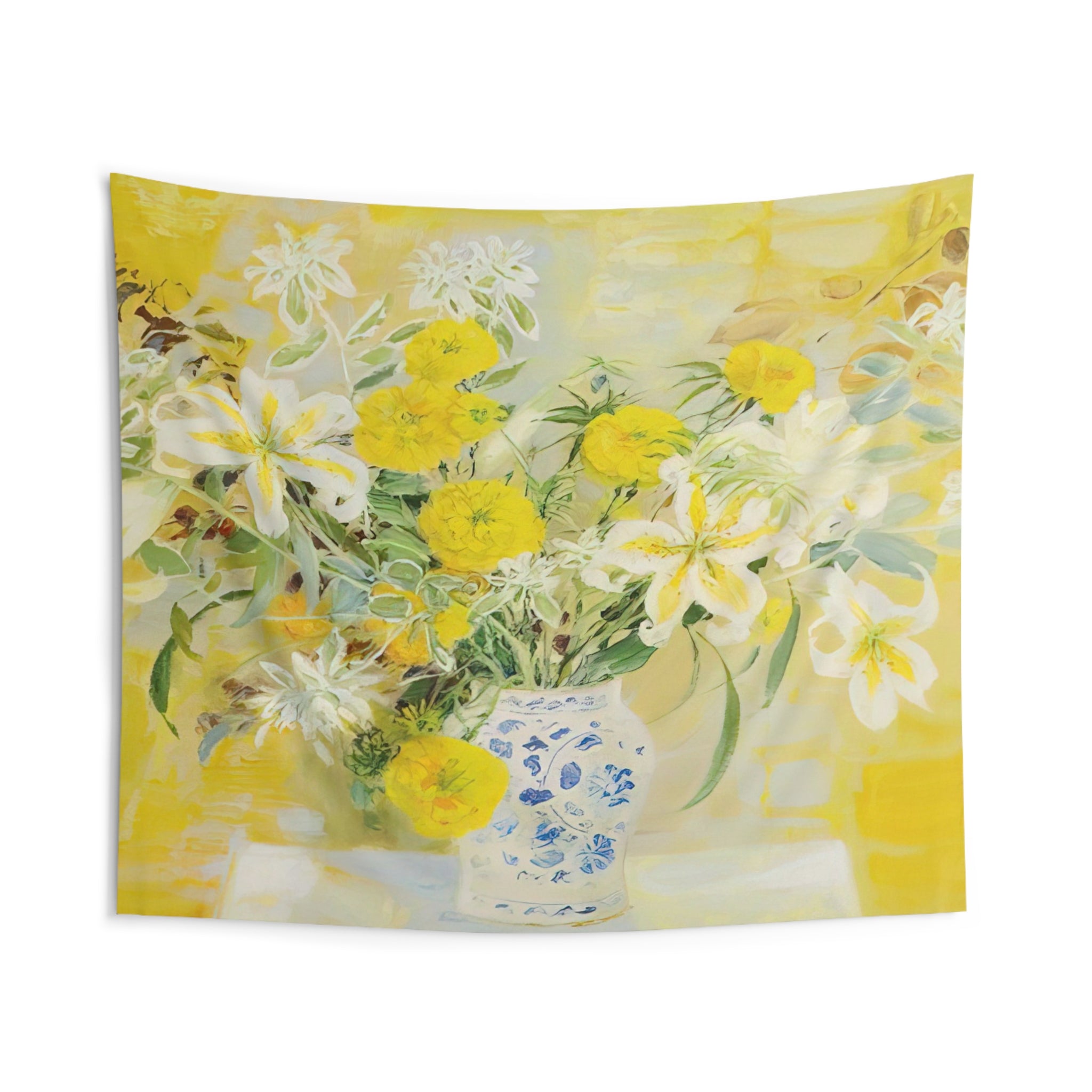 Fleurs - 1971 By Le Pho Tapestry | Le Pho Large Tapestry Art