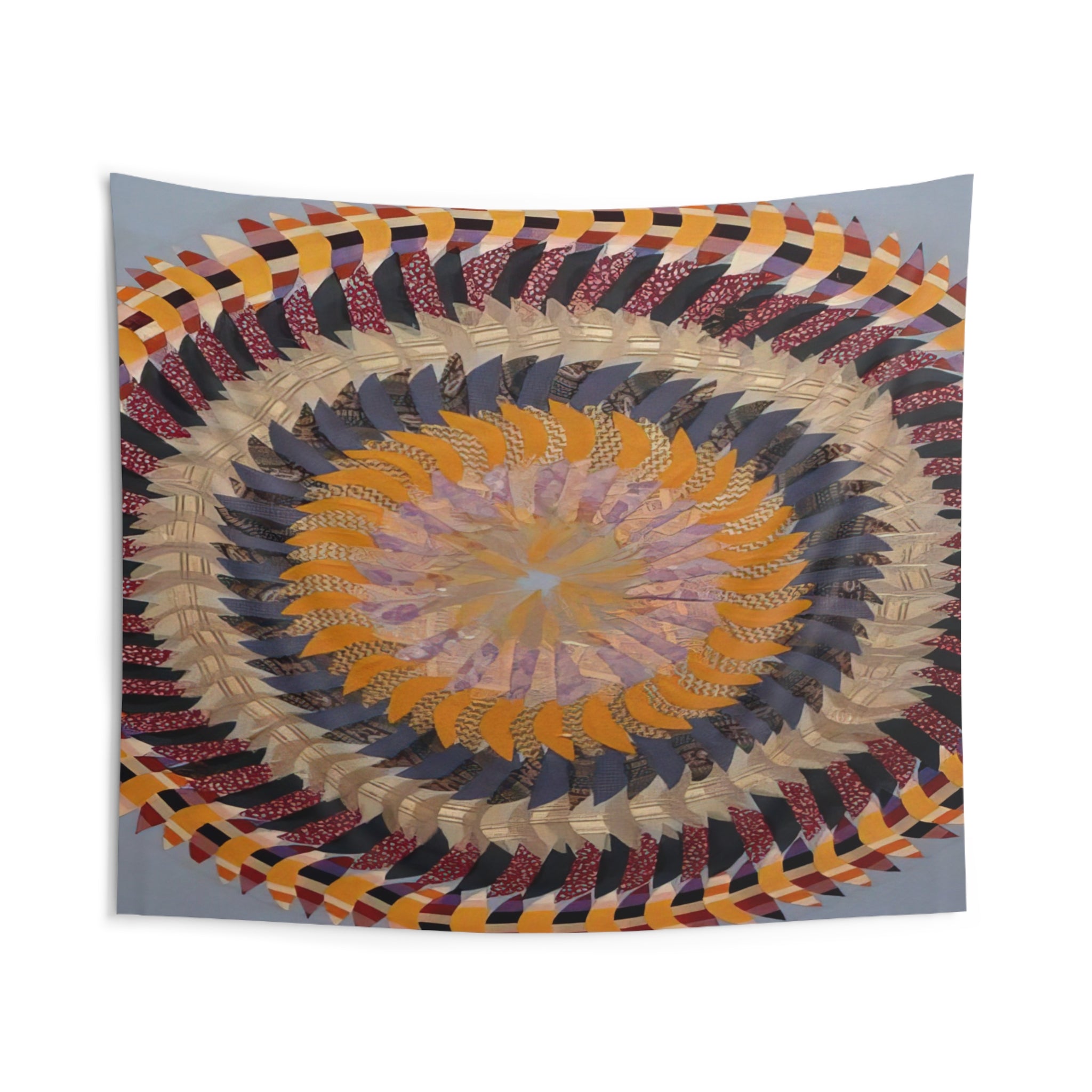 Golden Pinwheel - 1979 By Miriam Schapiro Tapestry | Miriam Schapiro Large Tapestry Art