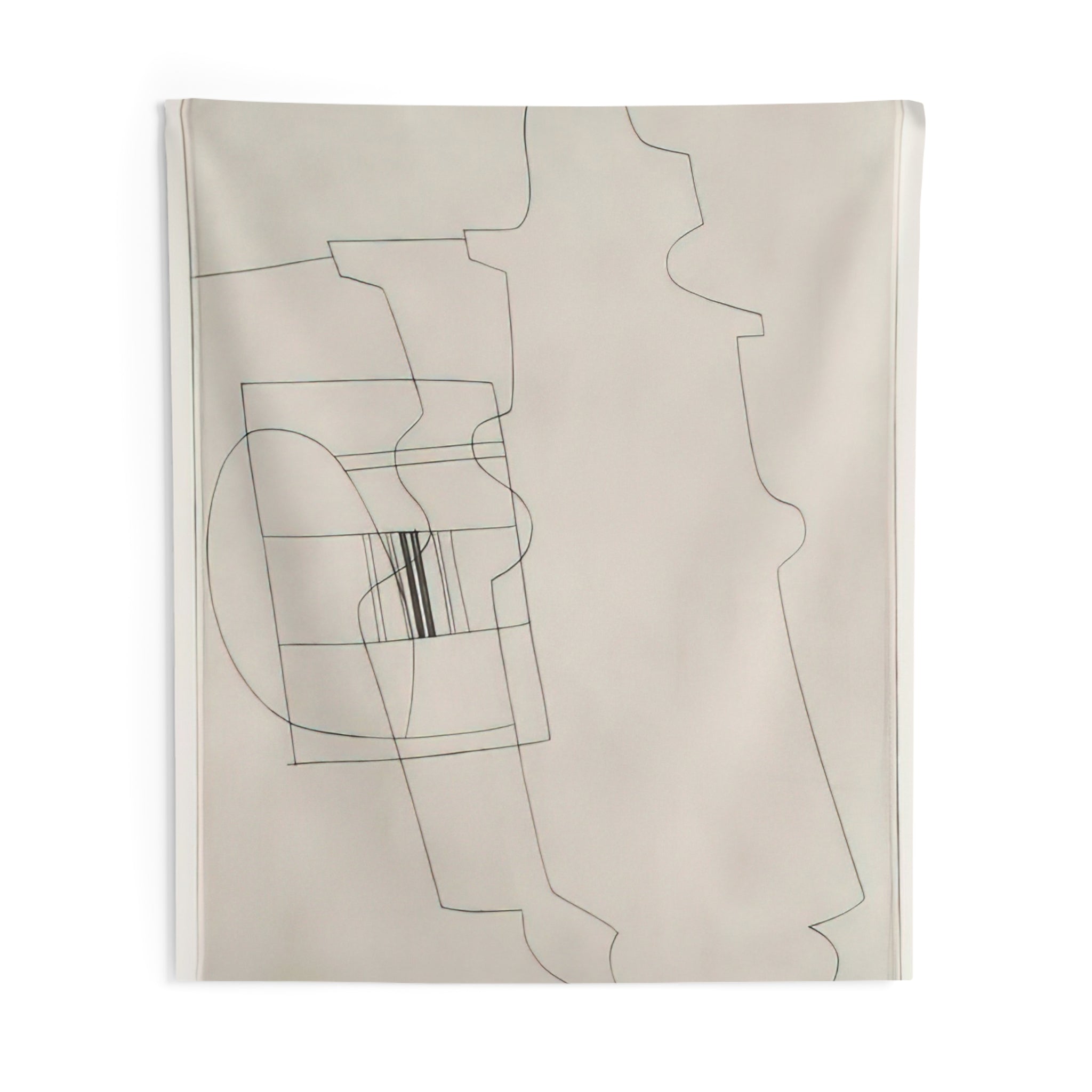 Glass topped bottle - 1967 By Ben Nicholson Tapestry | Ben Nicholson Large Tapestry Art