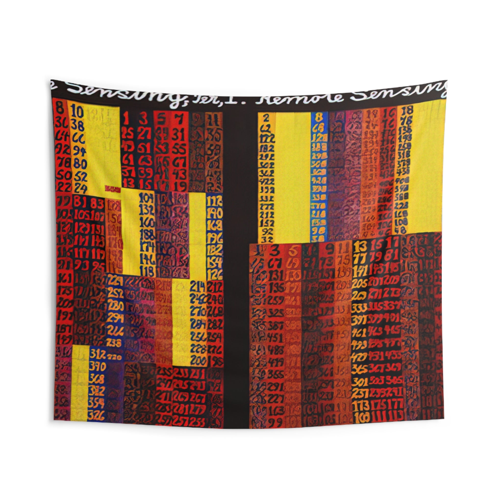 Remote Sensing, Per I  II - 1979 By Alfred Jensen Tapestry | Alfred Jensen Large Tapestry Art