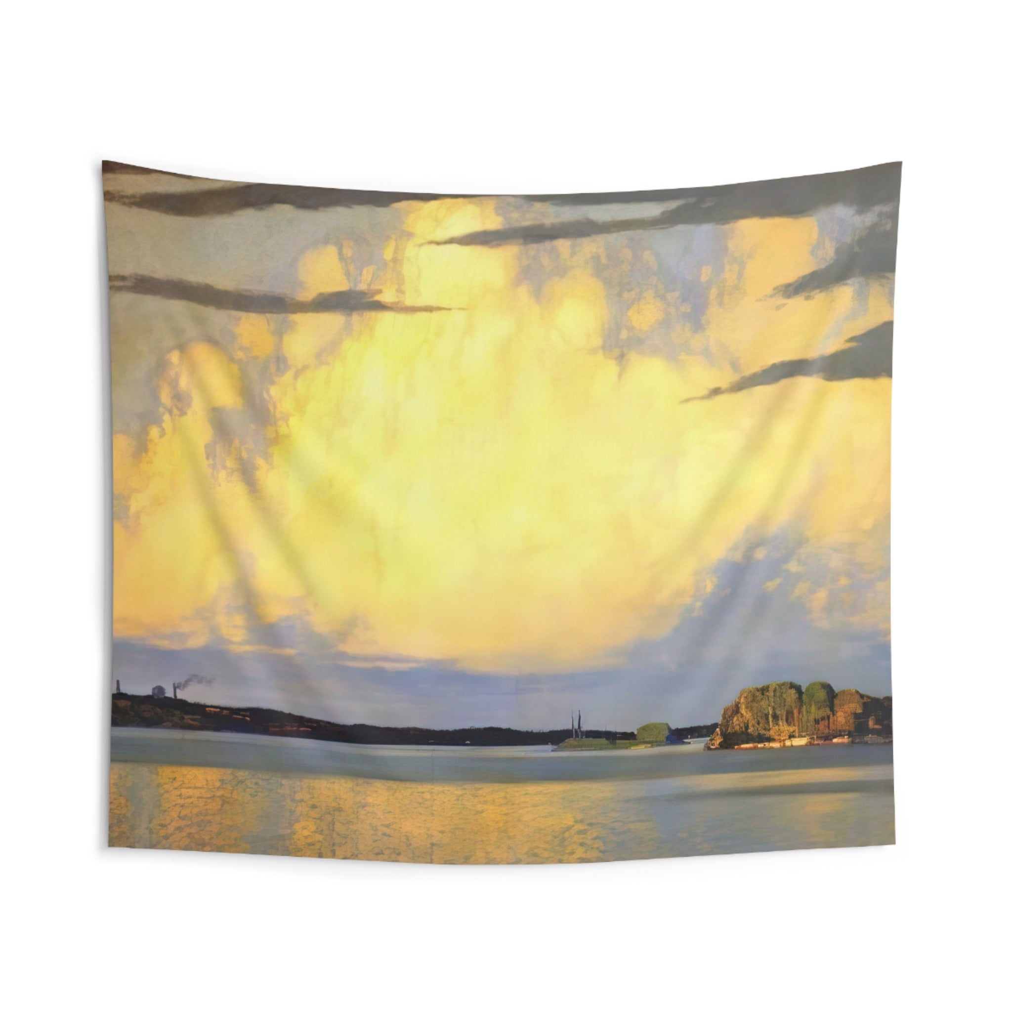 Serenity Lake of the Woods - 1922 By Frank Johnston Tapestry | Frank Johnston Large Tapestry Art