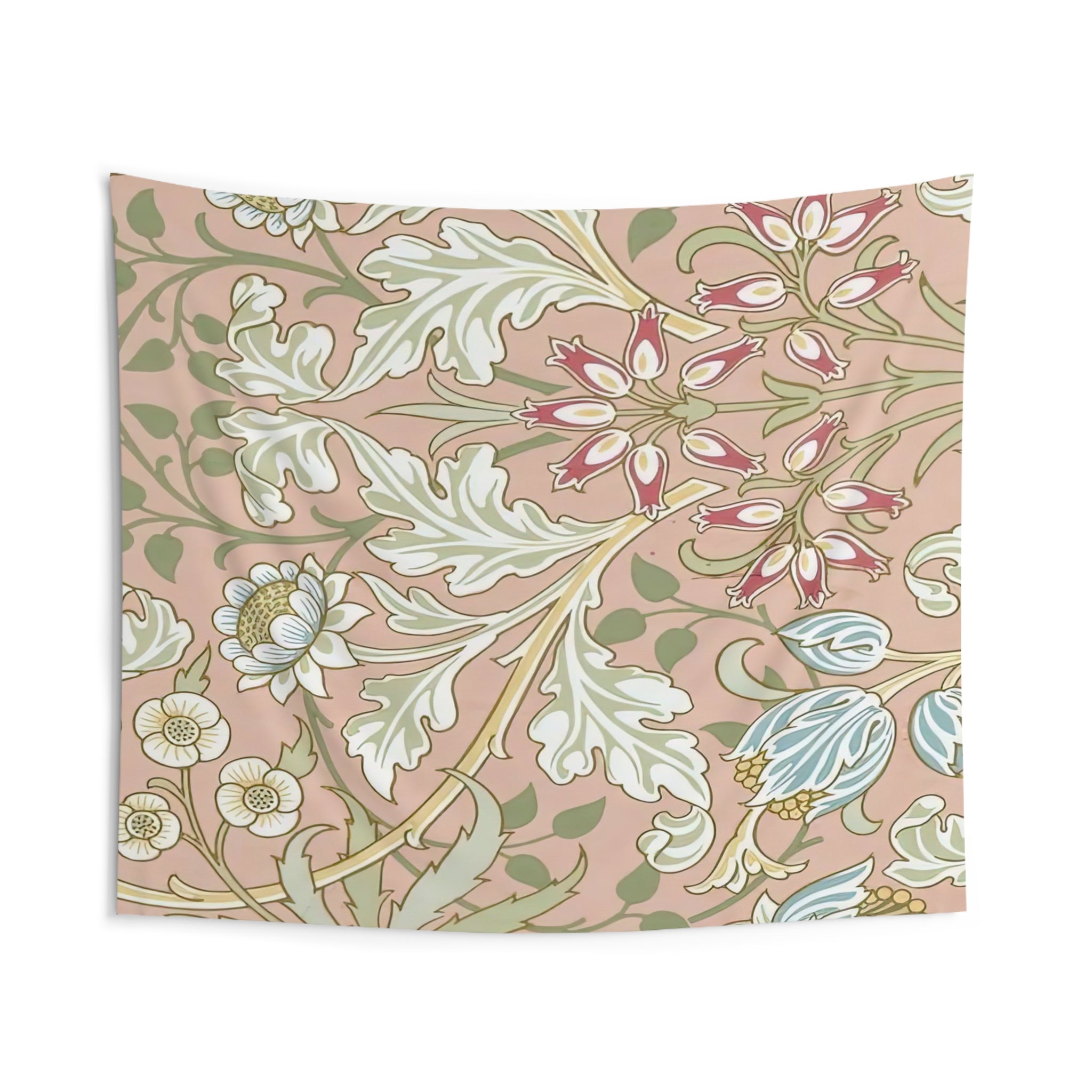 WALLPAPER HYACINTH PATTERN 480 1917 By William Morris Tapestry | William Morris Large Tapestry Art