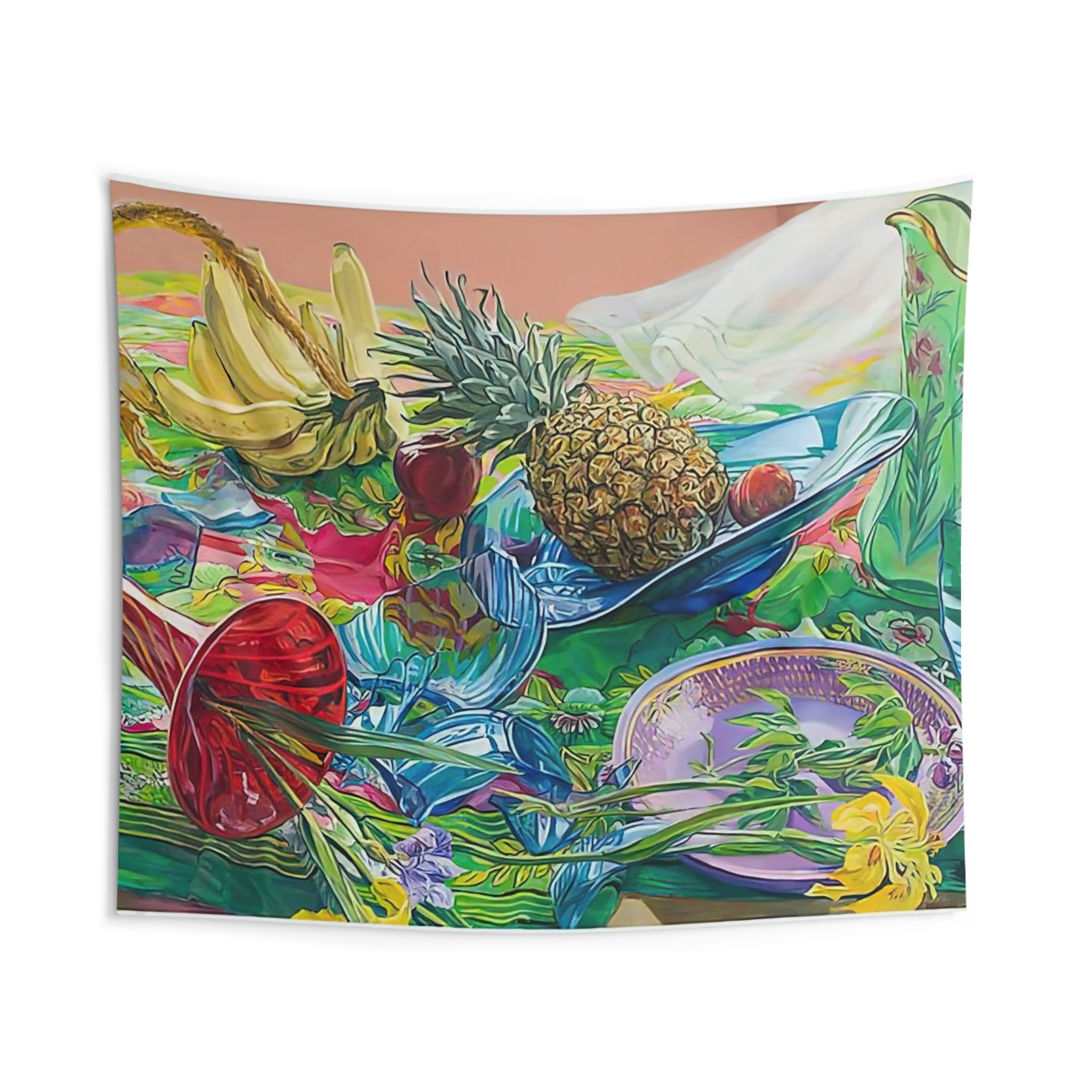 MONKEY BUSINESS 2005 By Janet Fish Tapestry | Janet Fish Large Tapestry Art