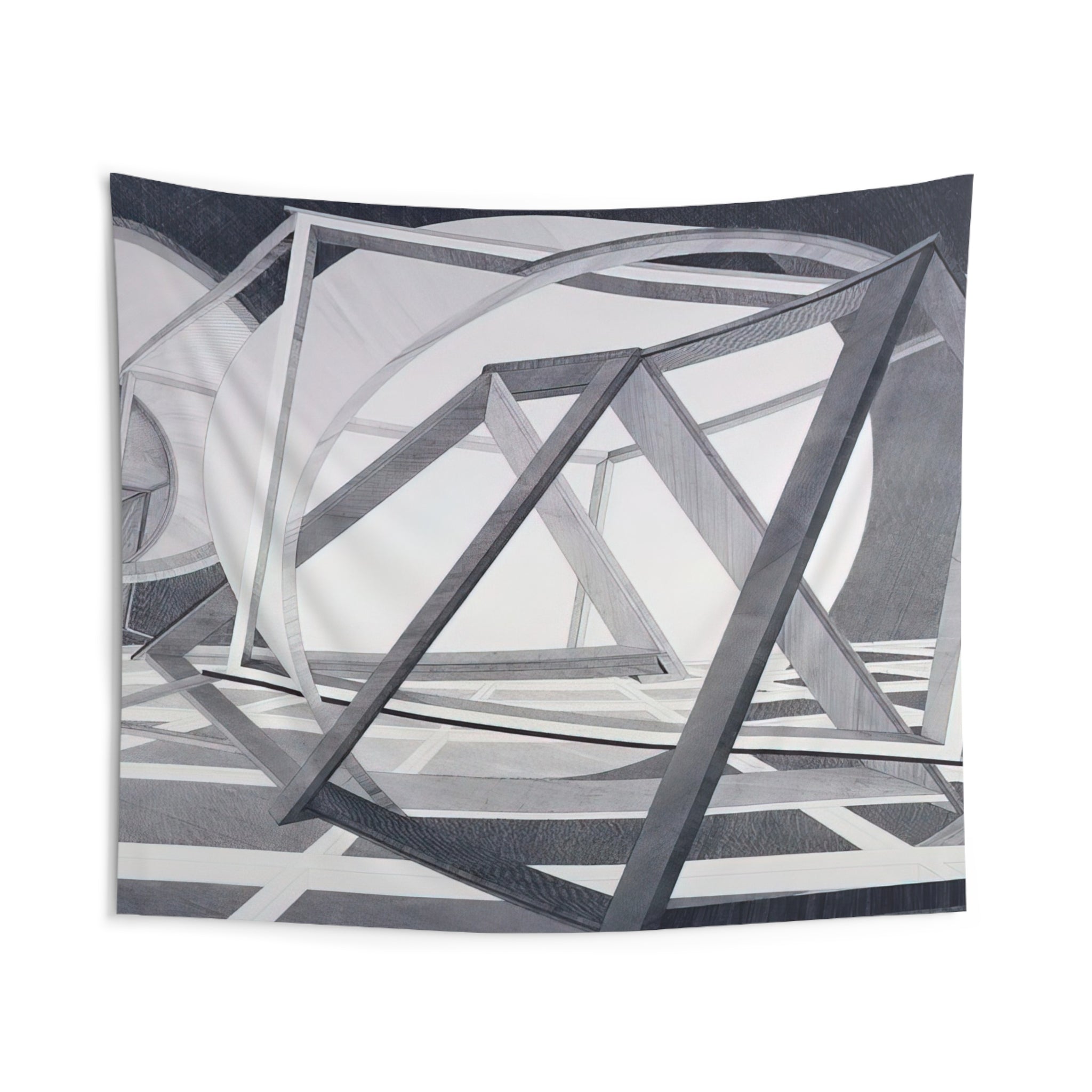 Straits of Malacca By Al Held Tapestry | Al Held Large Tapestry Art