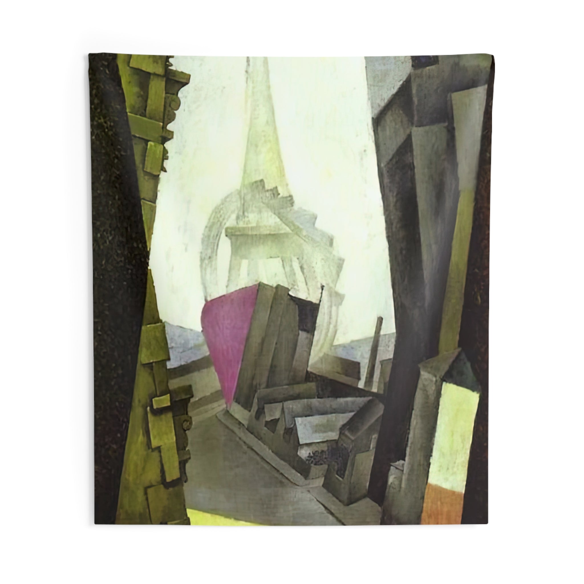 LA TOUR EIFFEL 1914 By Diego Rivera Tapestry | Diego Rivera Large Tapestry Art