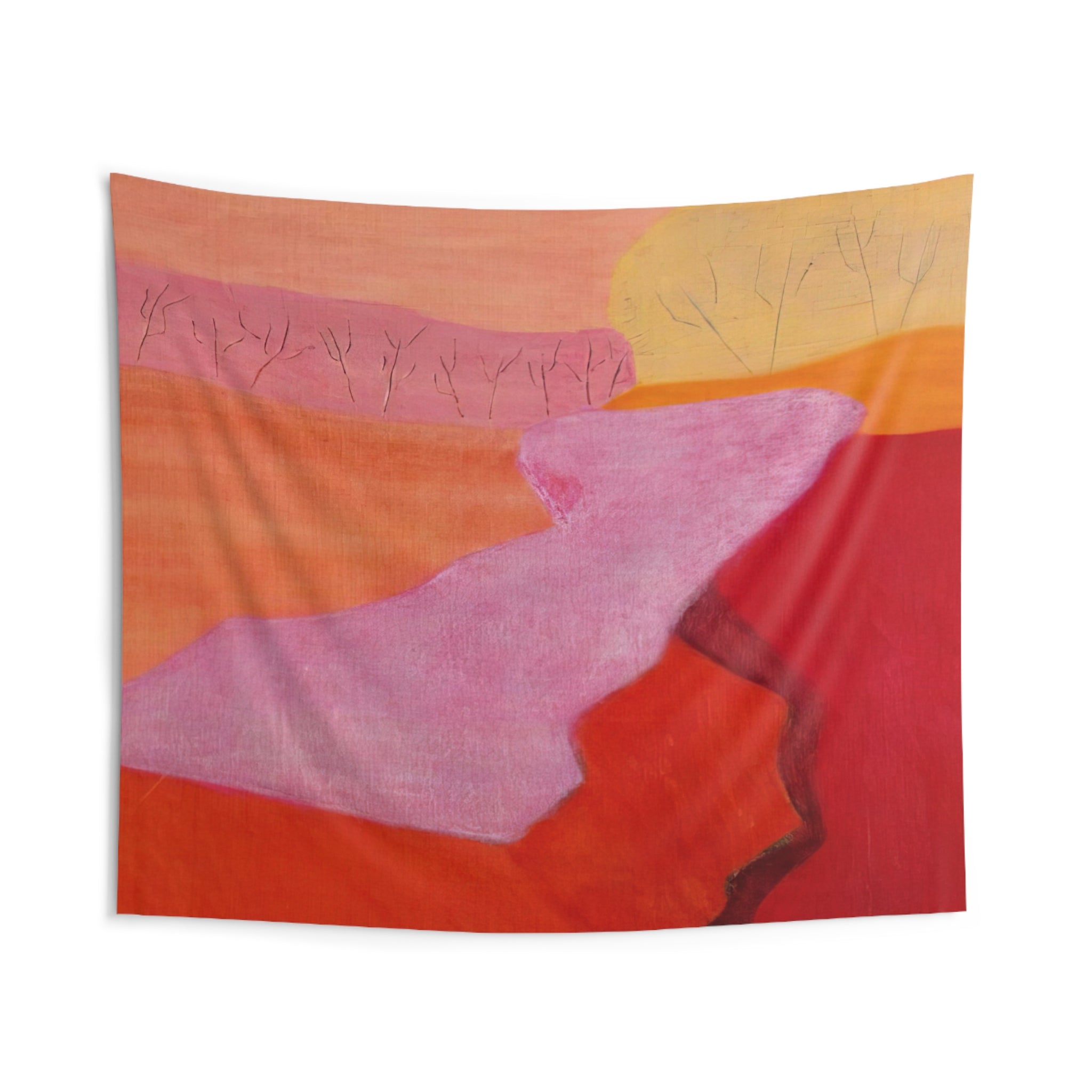 Shapes of Spring - 1952 By Milton Avery Tapestry | Milton Avery Large Tapestry Art