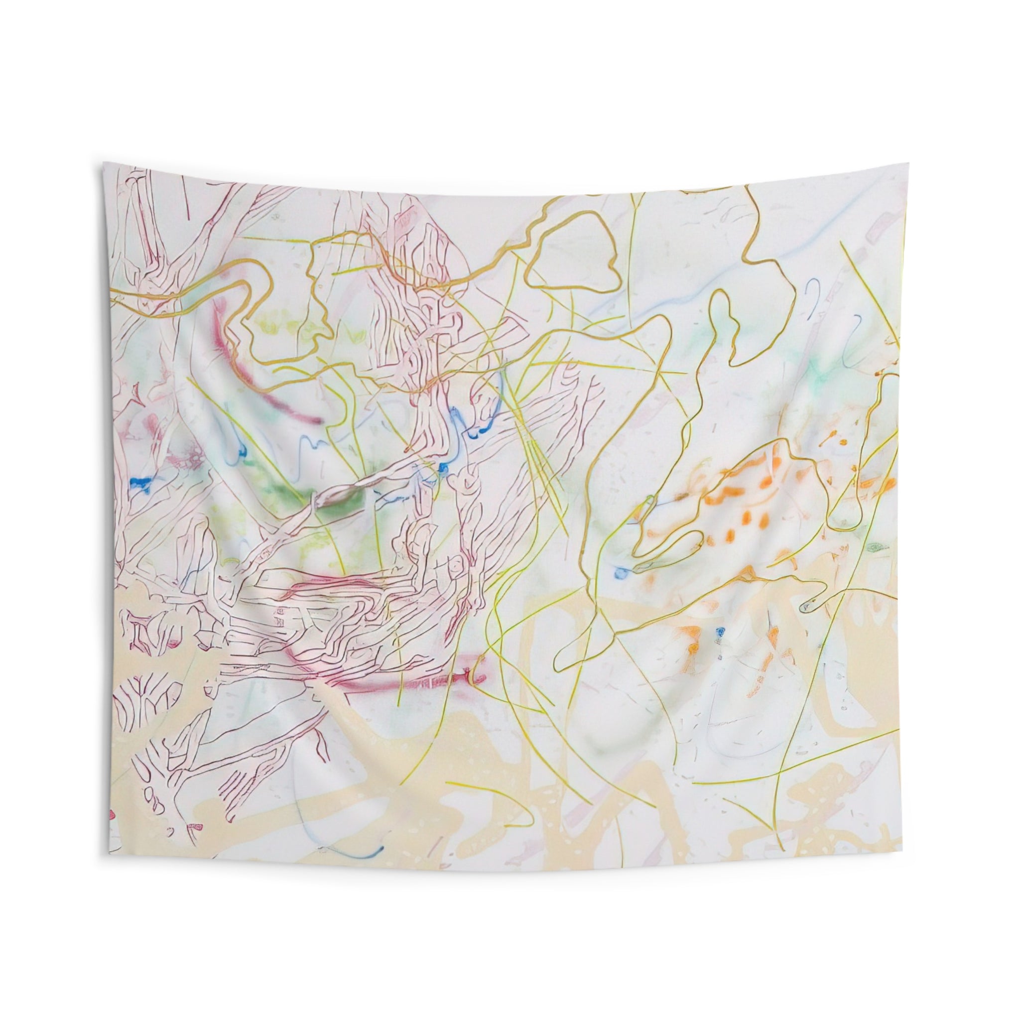 Polytropos - 1982 By Nancy Graves Tapestry | Nancy Graves Large Tapestry Art