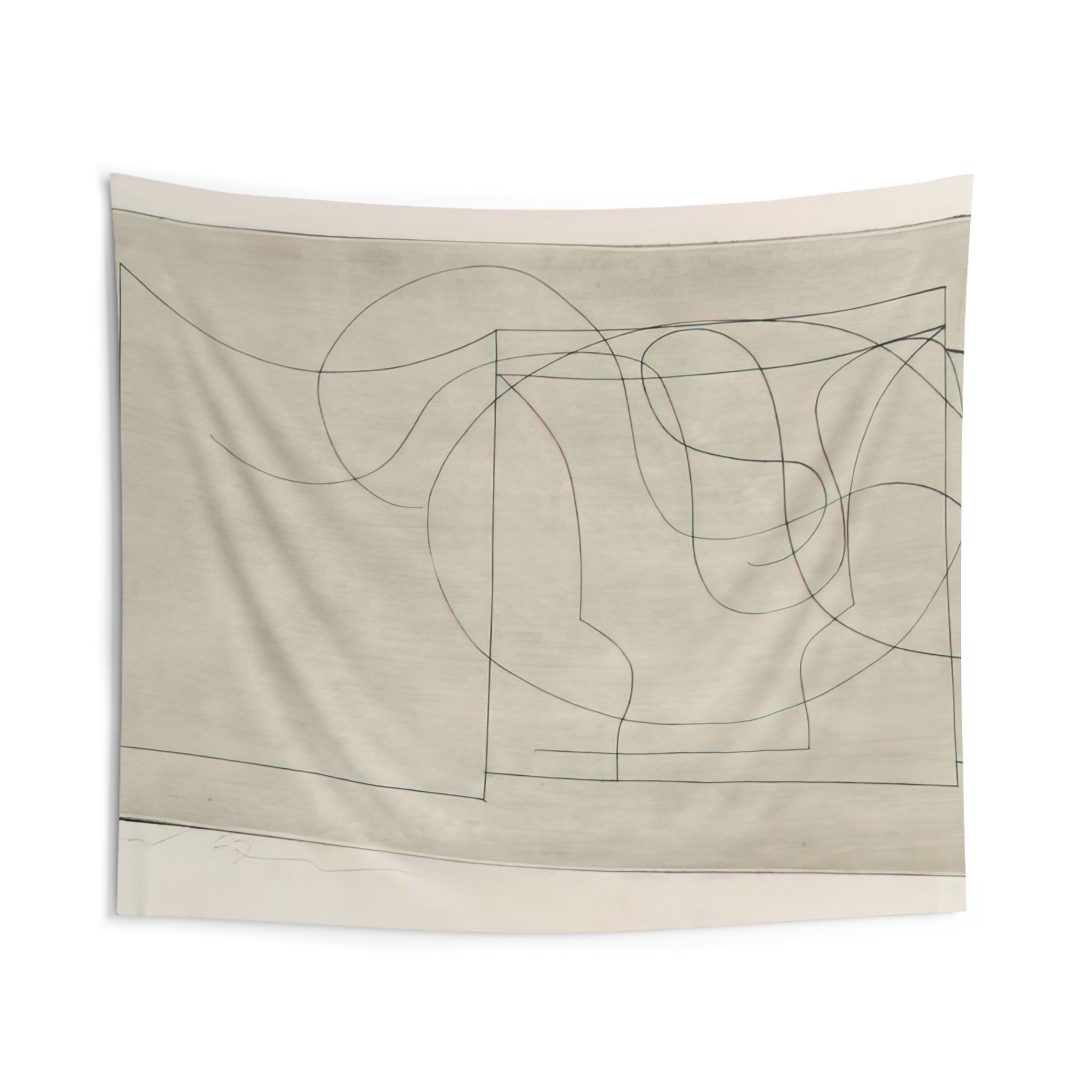 Aegean - 1967 By Ben Nicholson Tapestry | Ben Nicholson Large Tapestry Art