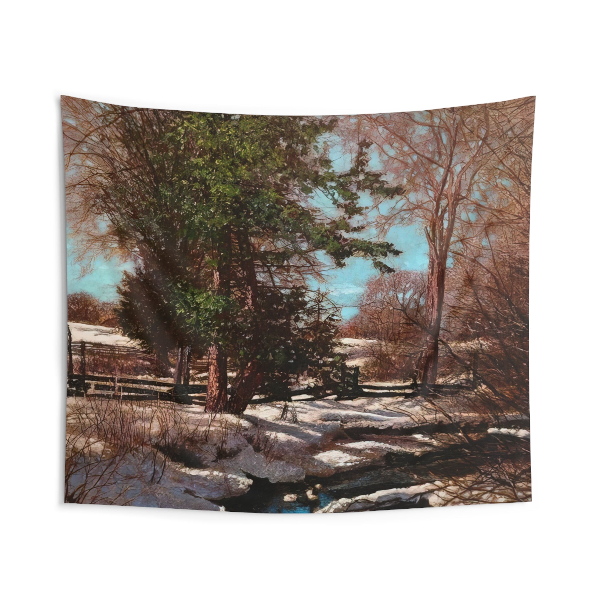 Promise of Spring - 1930 Canada By Frank Johnston Tapestry | Frank Johnston Large Tapestry Art