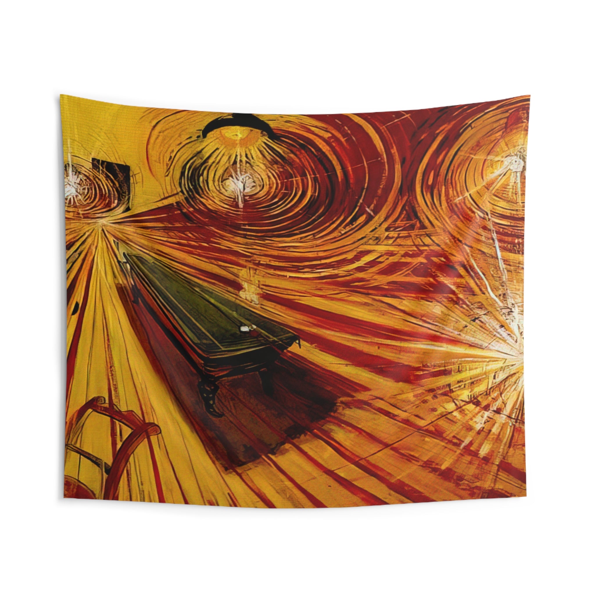 Night Cafe - 1972 By Brett Whiteley Tapestry | Brett Whiteley Large Tapestry Art