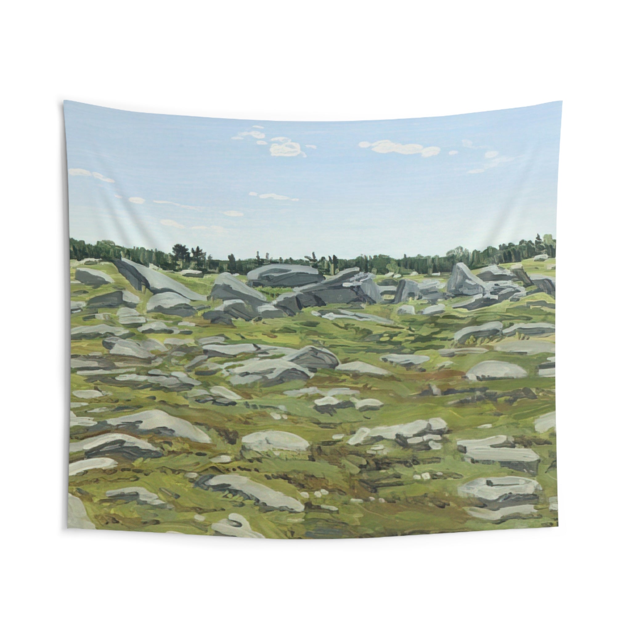 Study for Midday Barren - 1972 By Neil Welliver Tapestry | Neil Welliver Large Tapestry Art