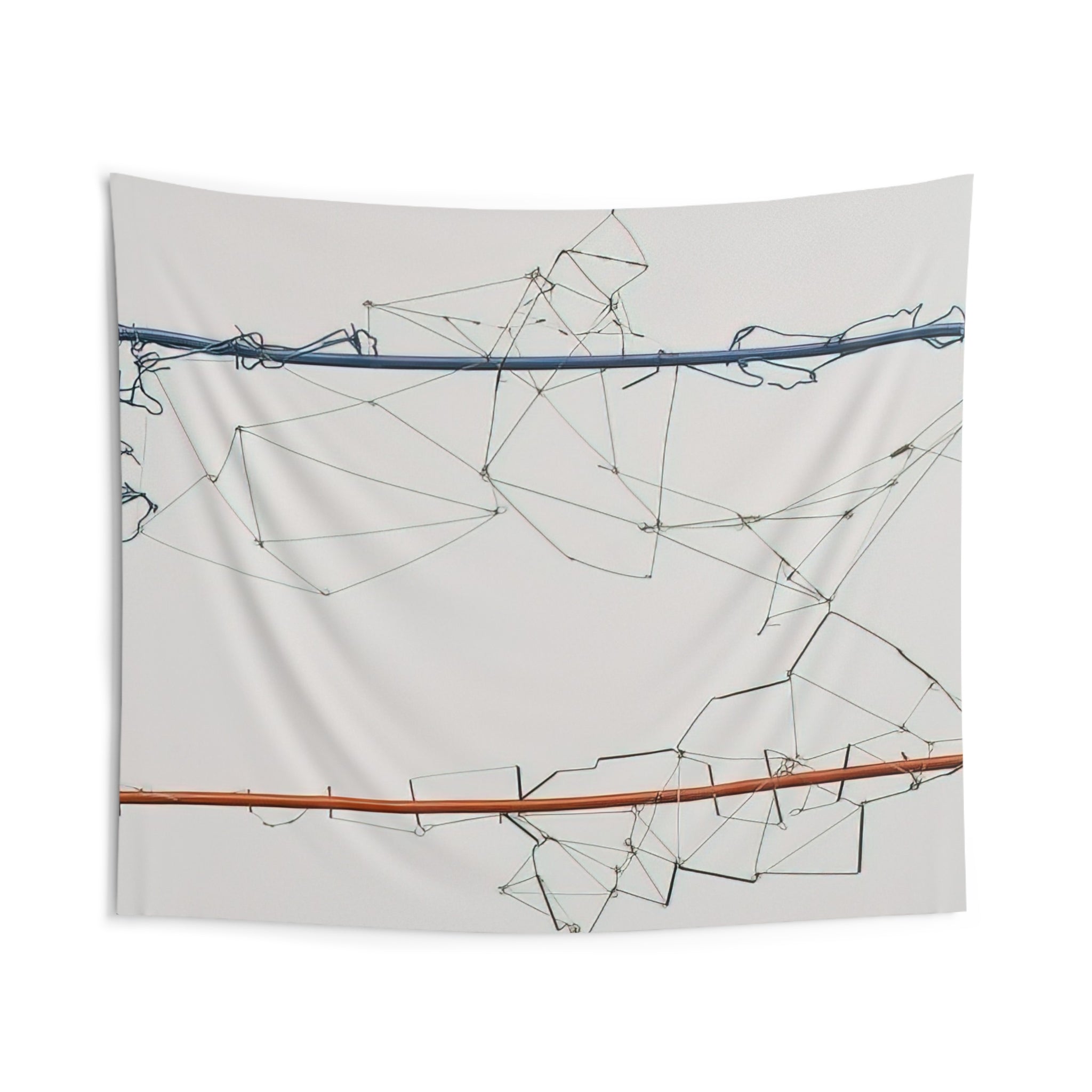 Drawing without Paper 8425 and 8426 - 1984 By Gego Tapestry | Gego Large Tapestry Art