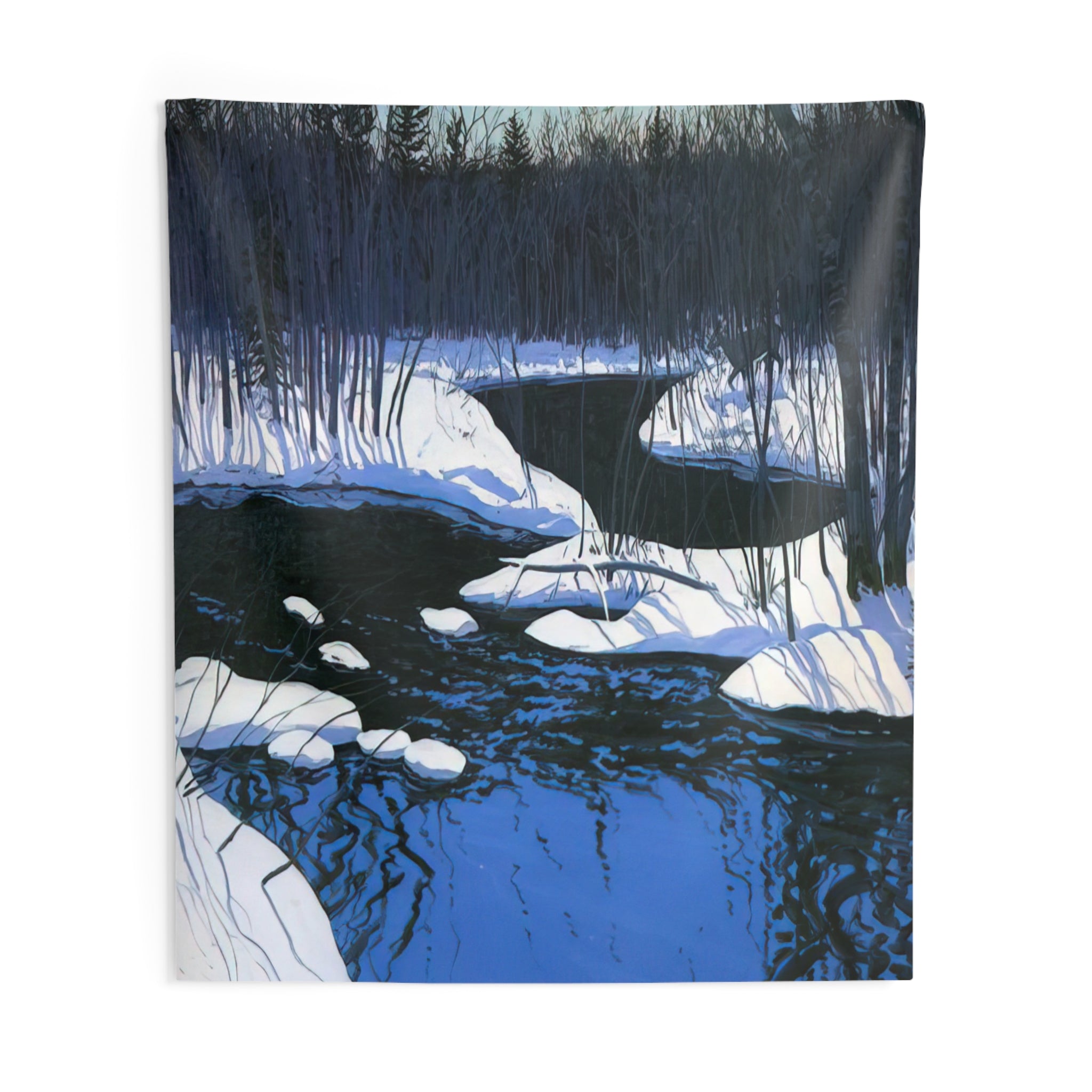 Unyarded deer - Contemporary Realism By Neil Welliver Tapestry | Neil Welliver Large Tapestry Art