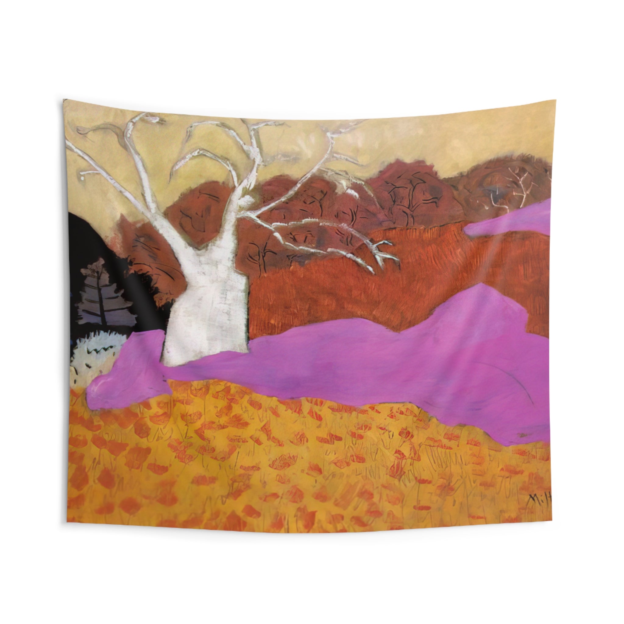 Autumn - 1944 By Milton Avery Tapestry | Milton Avery Large Tapestry Art