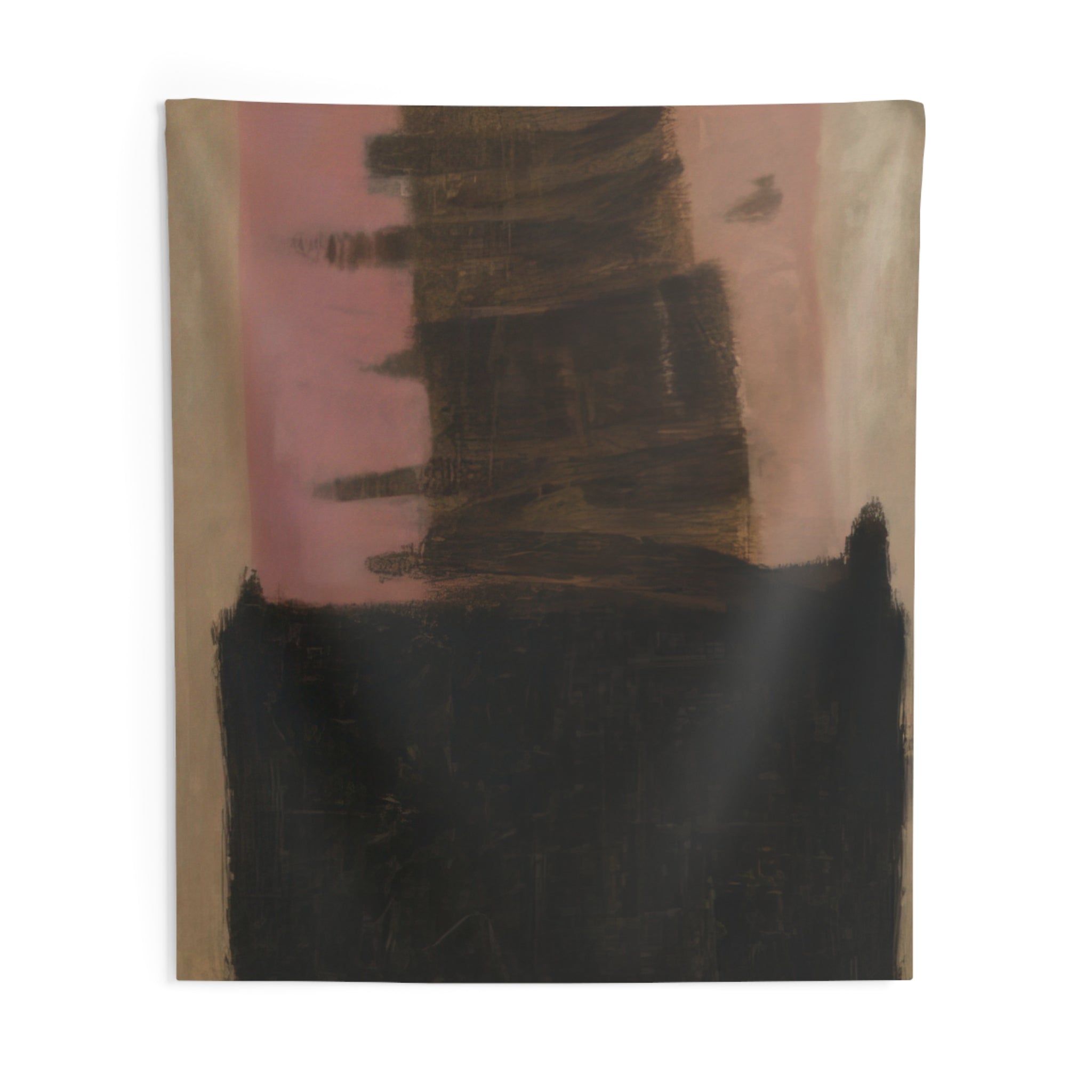 Composition in Black  Ochre - 1957 By Adja Yunkers Tapestry | Adja Yunkers Large Tapestry Art