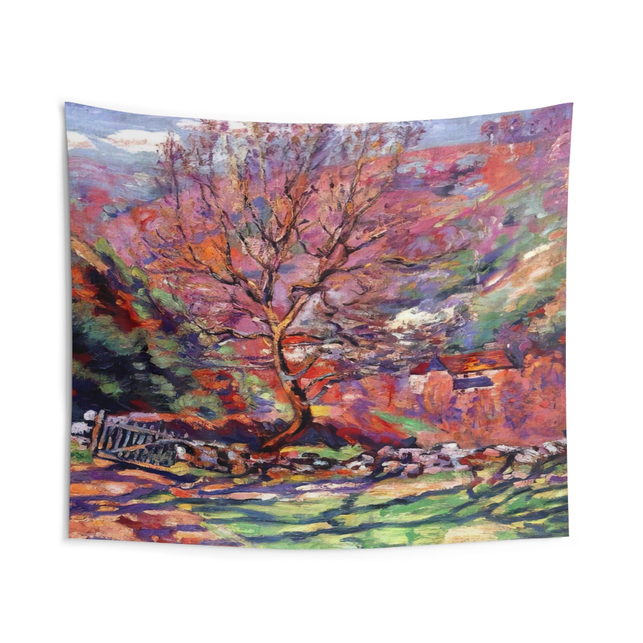 Crozant, solitude - 1915 By Armand Guillaumin Tapestry | Armand Guillaumin Large Tapestry Art
