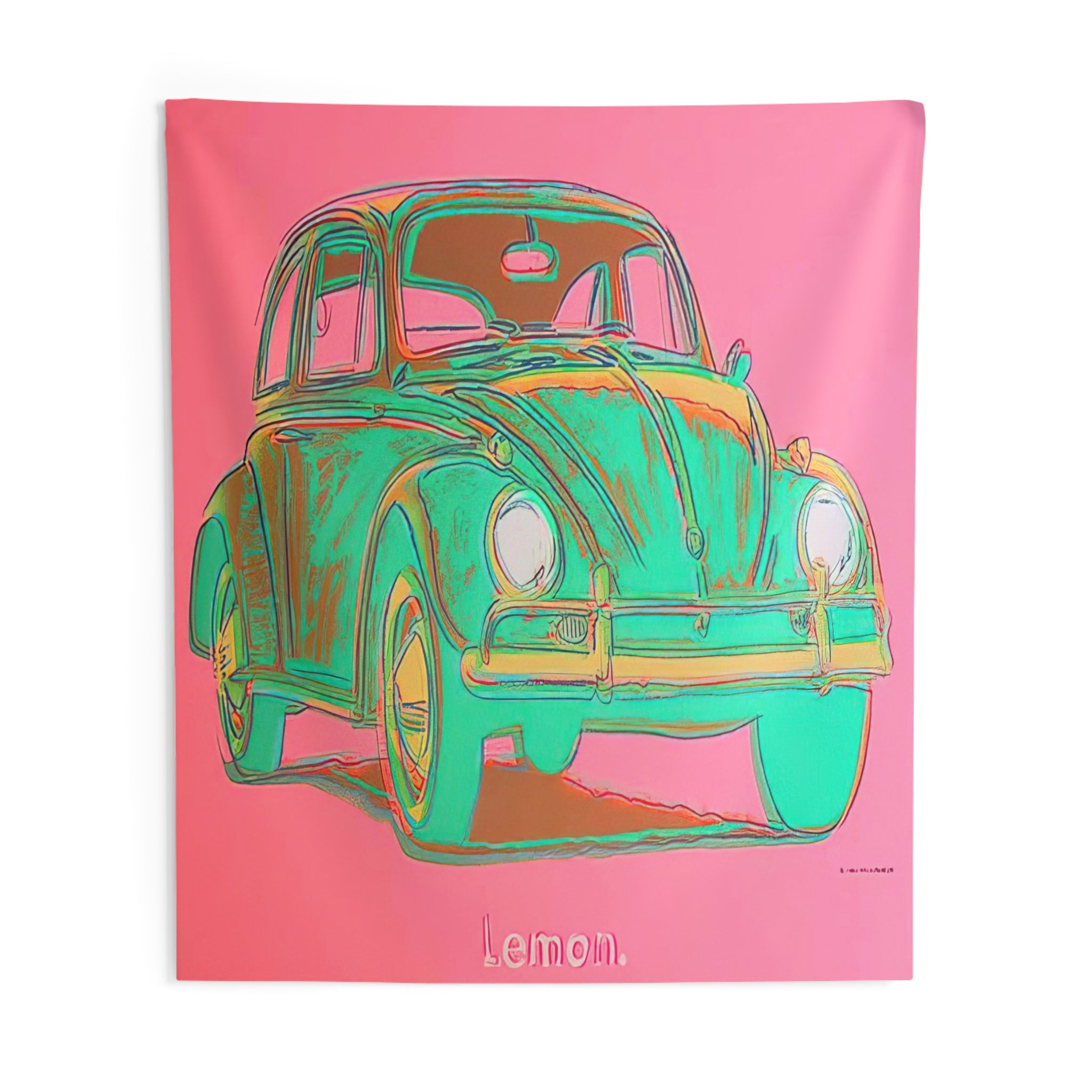 Volkswagen By Andy Warhol Tapestry | Andy Warhol Large Tapestry Art