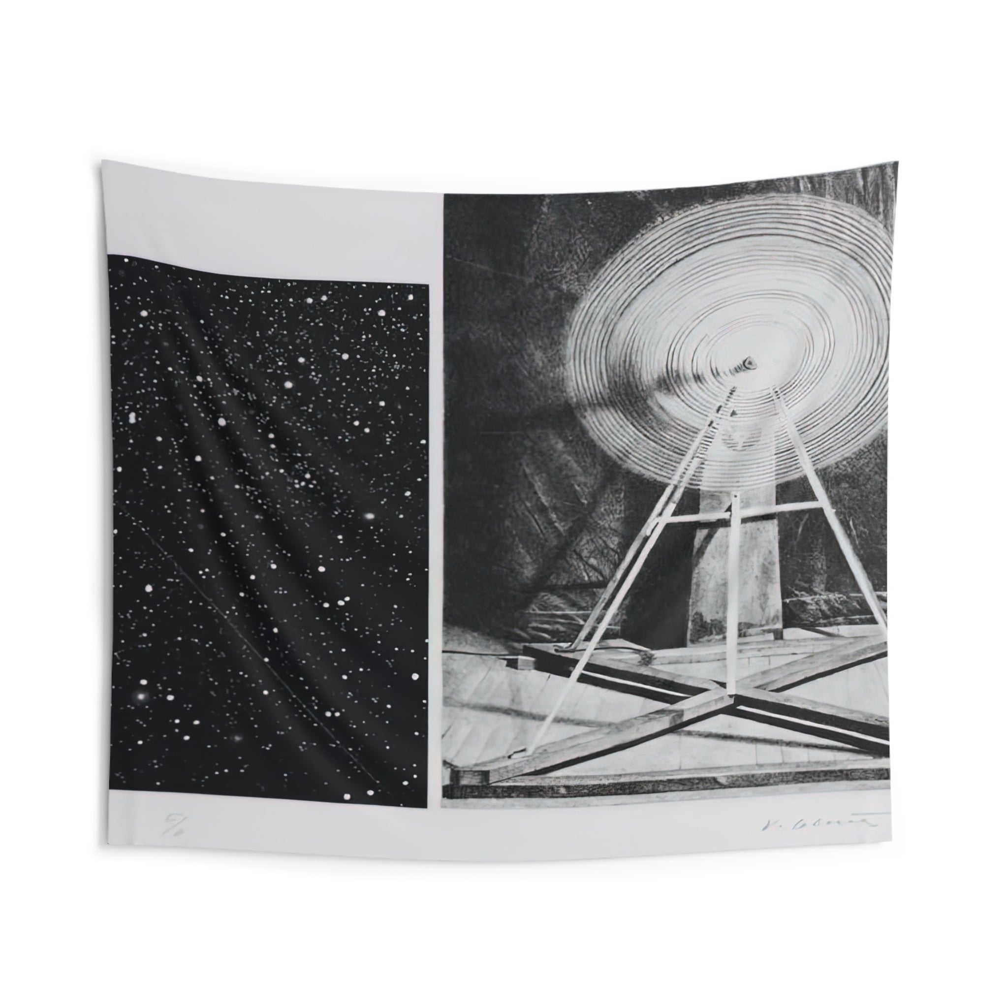 CONCENTRIC BEARINGS A 1984 By Vija Celmins Tapestry | Vija Celmins Large Tapestry Art