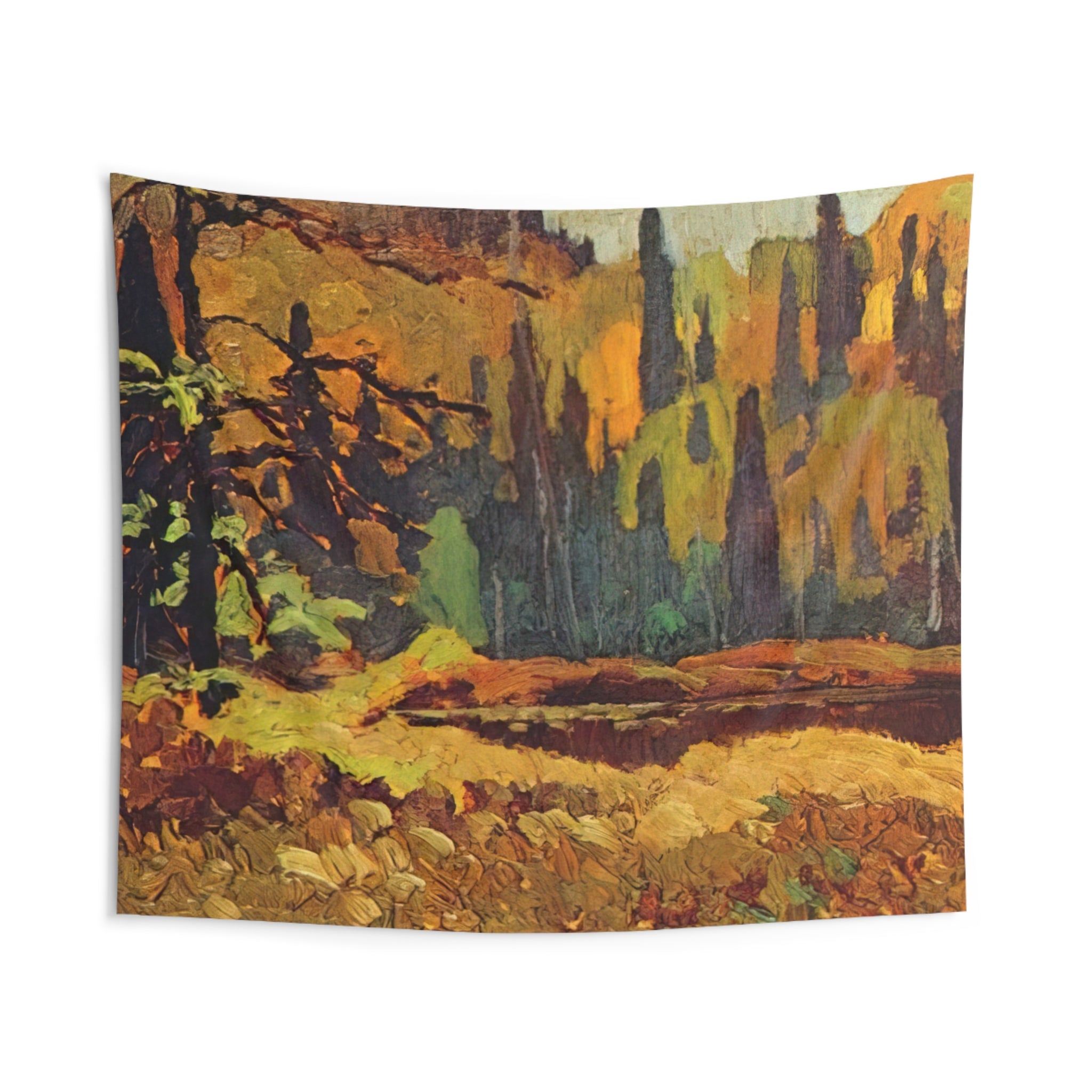 Moose Pond - 1918 By Frank Johnston Tapestry | Frank Johnston Large Tapestry Art