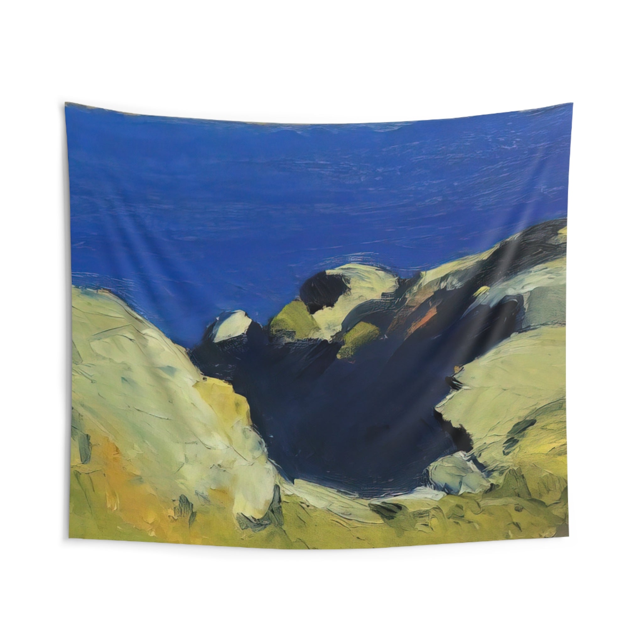 Rocks By Edward Hopper Tapestry | Edward Hopper Large Tapestry Art
