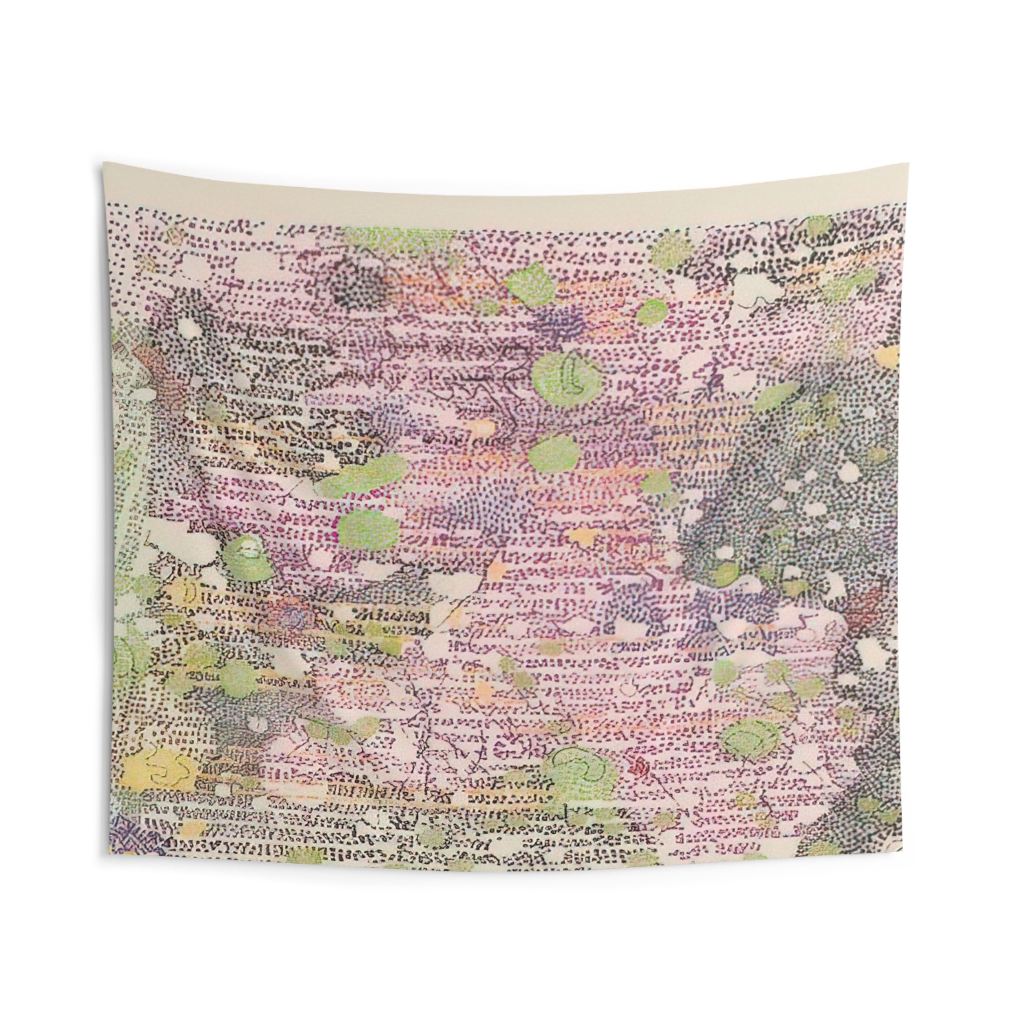 I Part of Sabine D Region, Southwest Mare Tranquilitatis from Lithographs Based on Geologic Maps of Lunar Orbiter and Apollo Landing Sites - 1972 By Nancy Graves Tapestry | Nancy Graves Large Tapestry...