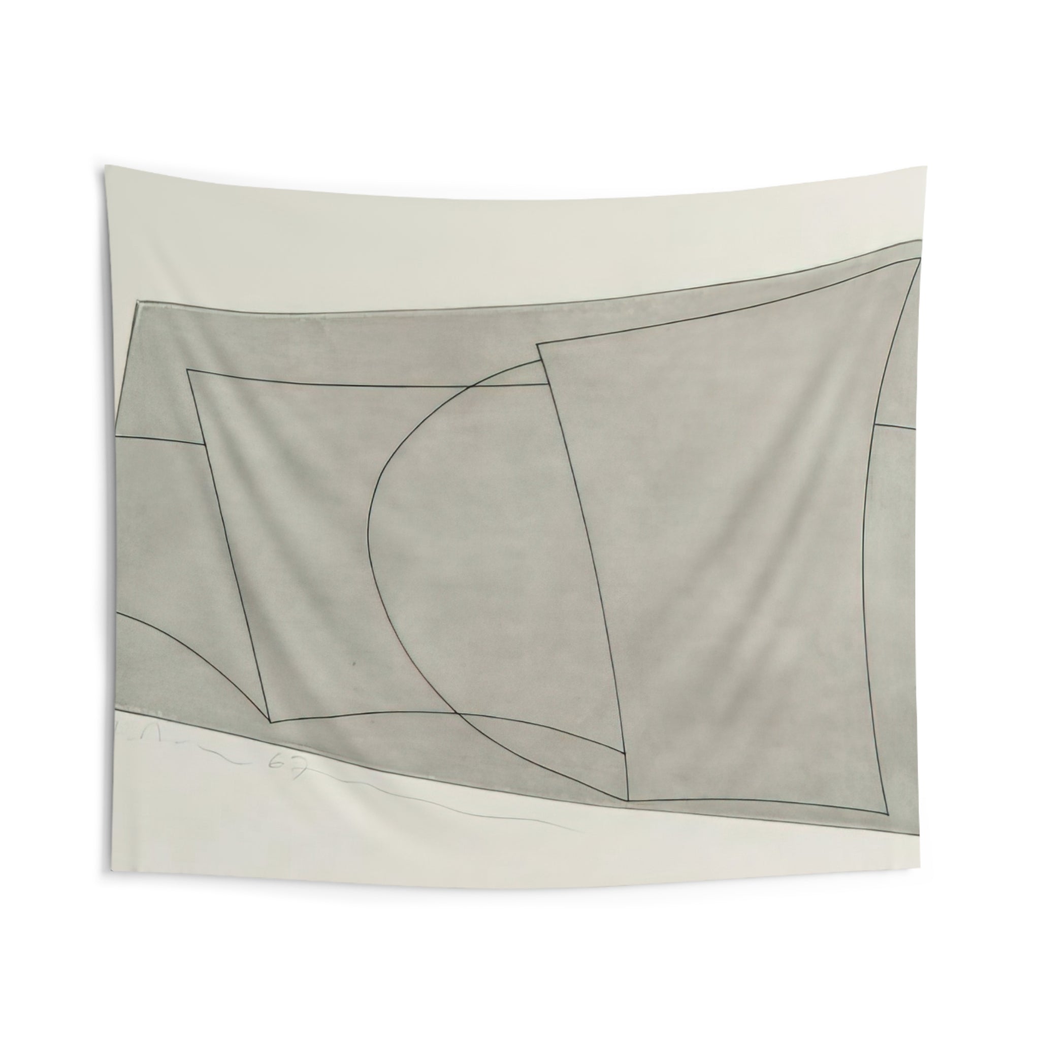 Aegean 2 - 1967 By Ben Nicholson Tapestry | Ben Nicholson Large Tapestry Art