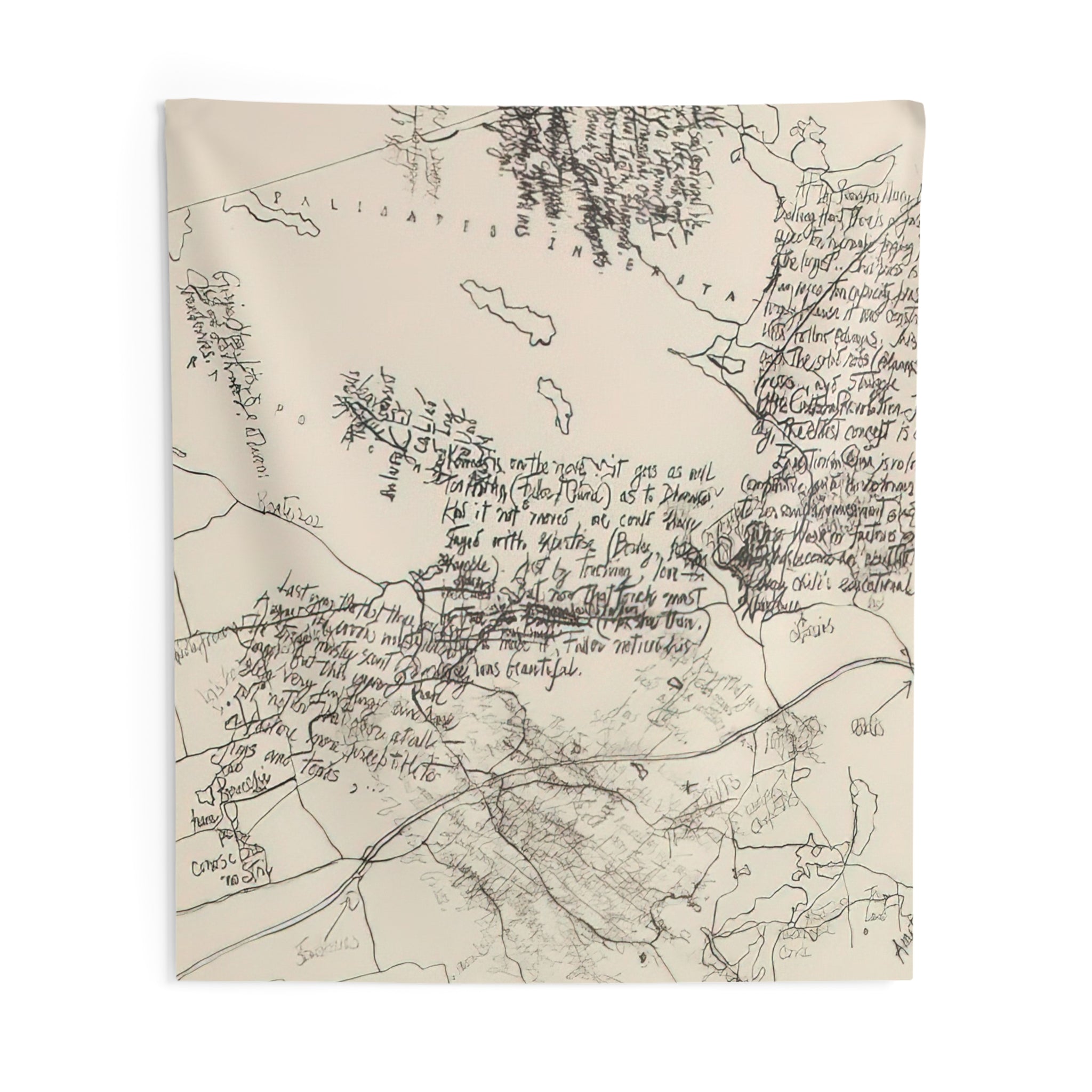 Mushroom Book Plate X - 1972 By John Cage Tapestry | John Cage Large Tapestry Art