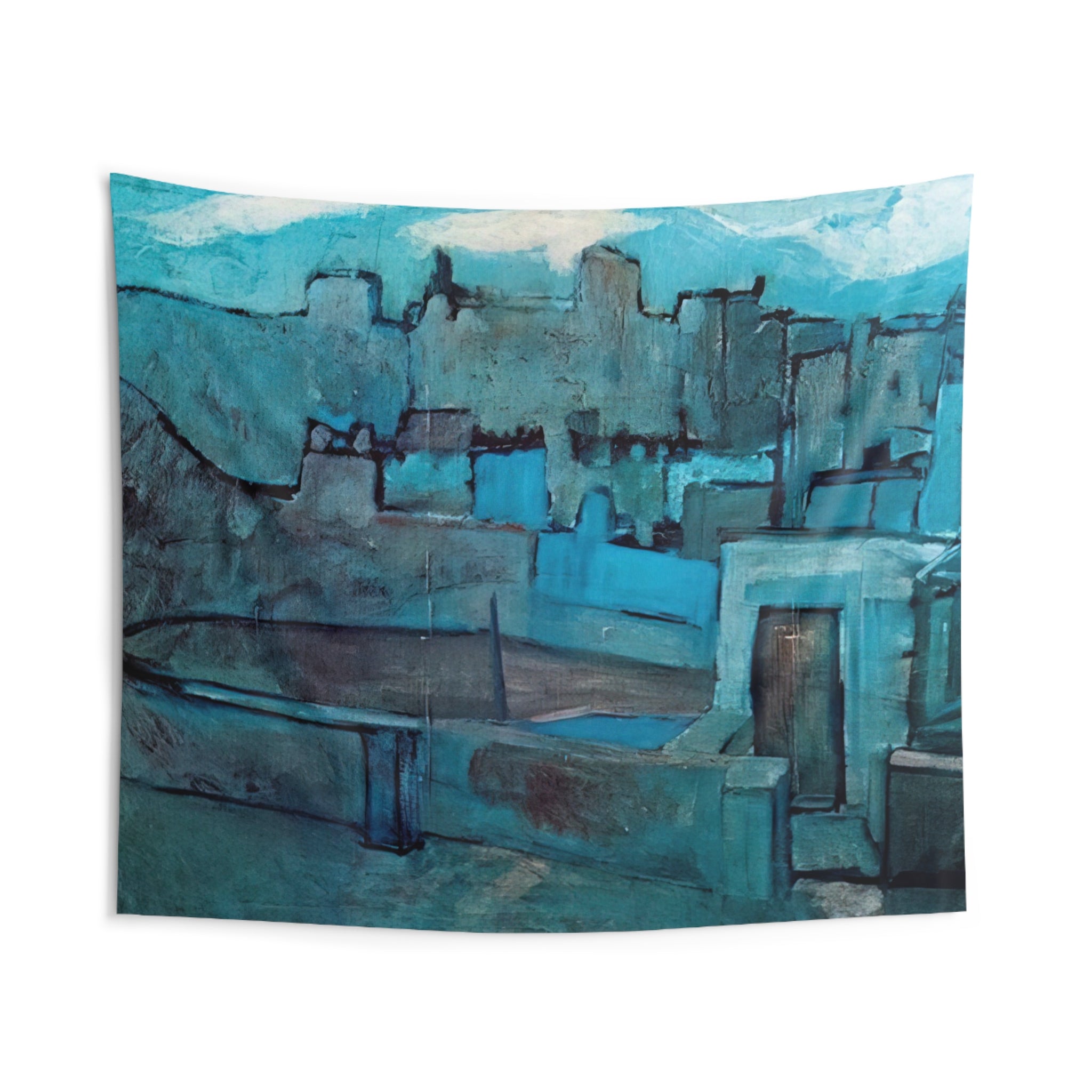 The roofs of Barcelona By Pablo Picasso Tapestry | Pablo Picasso Large Tapestry Art