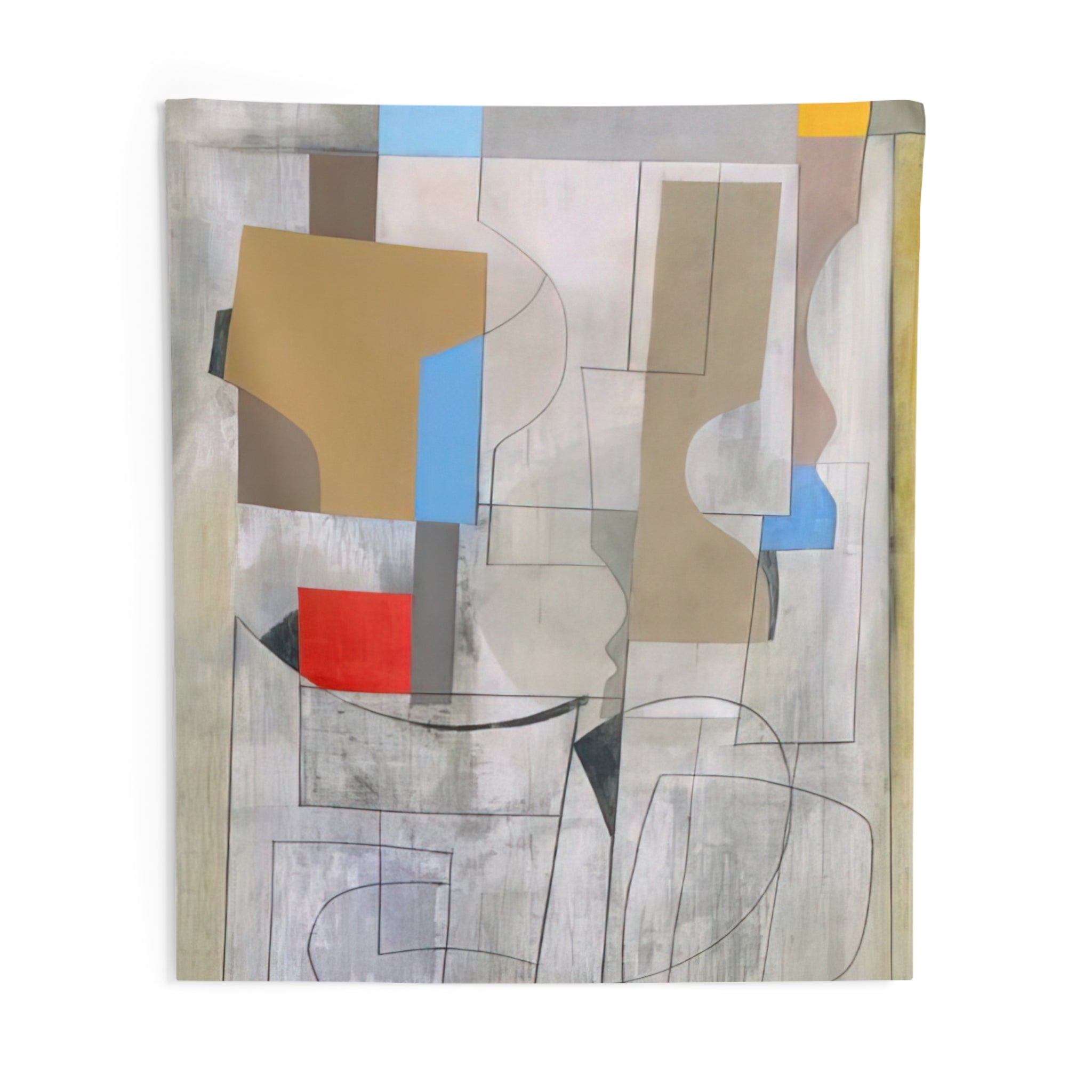 Feb 28-53 vertical seconds - 1953 By Ben Nicholson Tapestry | Ben Nicholson Large Tapestry Art