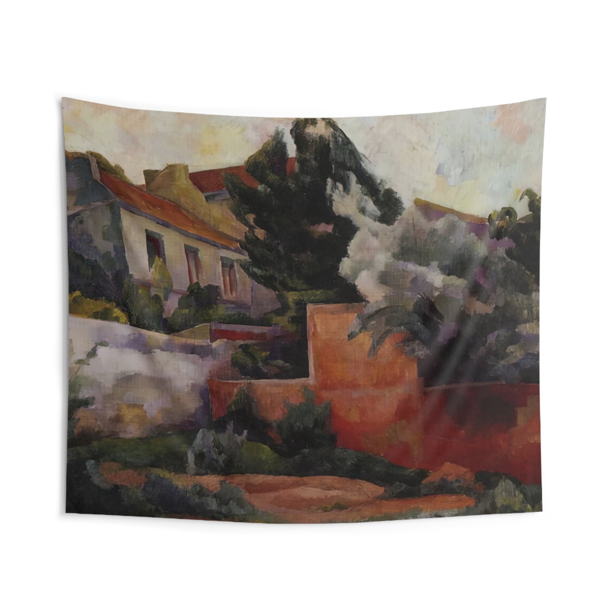 THE OUTSKIRTS OF PARIS 1918 By Diego Rivera Tapestry | Diego Rivera Large Tapestry Art