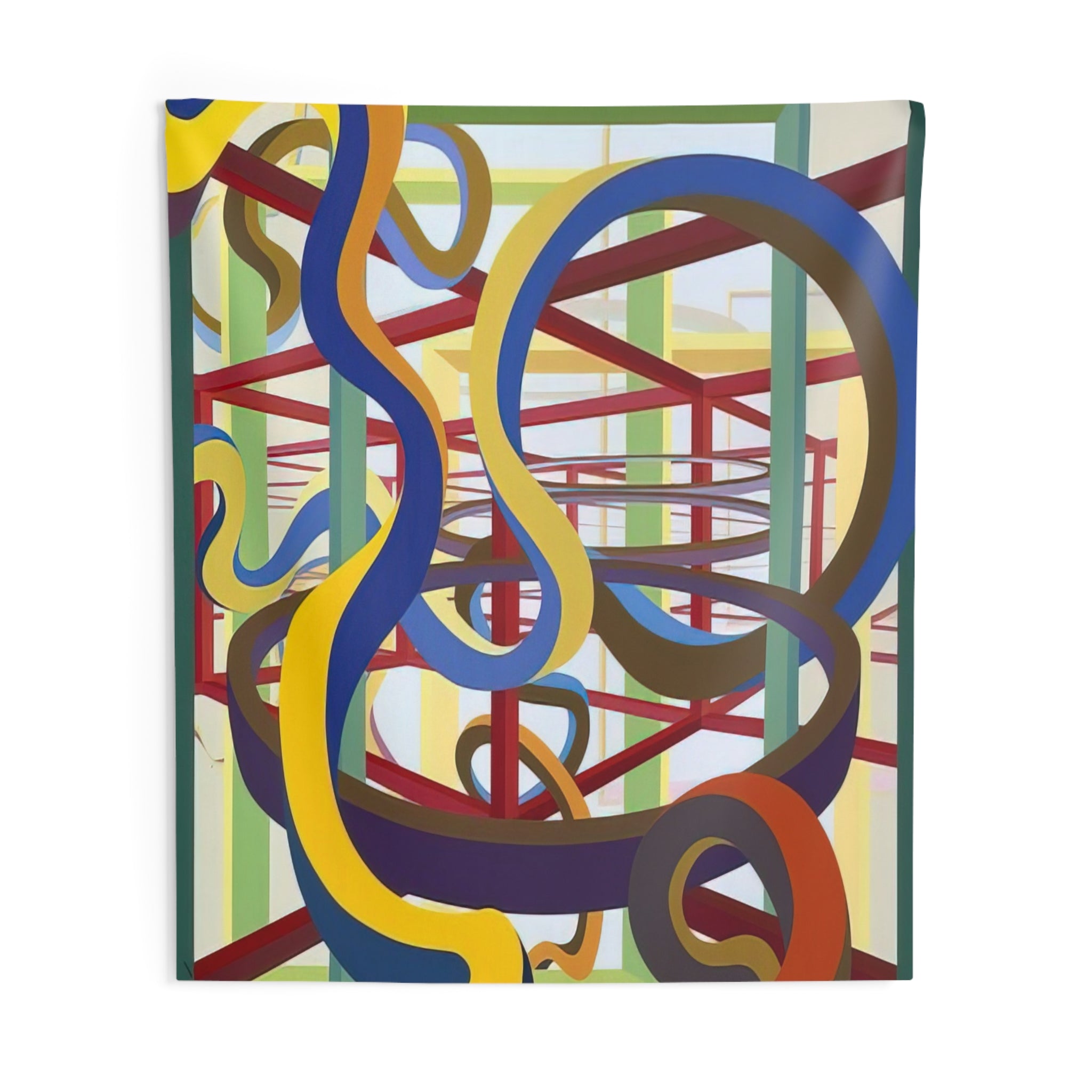 Vorcex IV By Al Held Tapestry | Al Held Large Tapestry Art