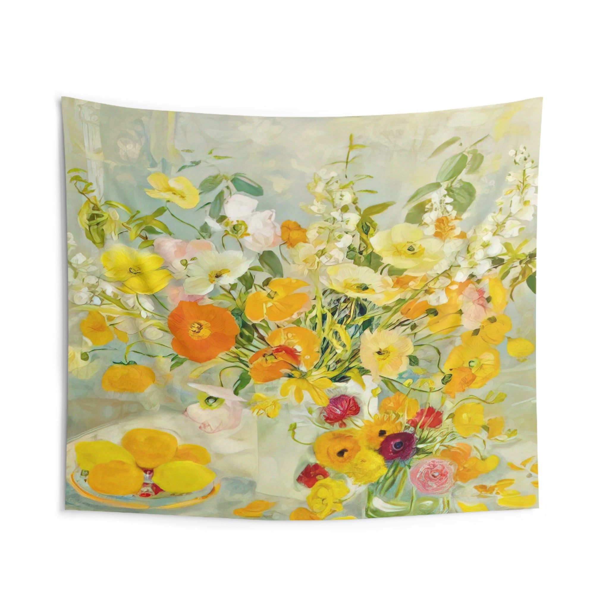 Flower Composition - Post-Impressionism By Le Pho Tapestry | Le Pho Large Tapestry Art