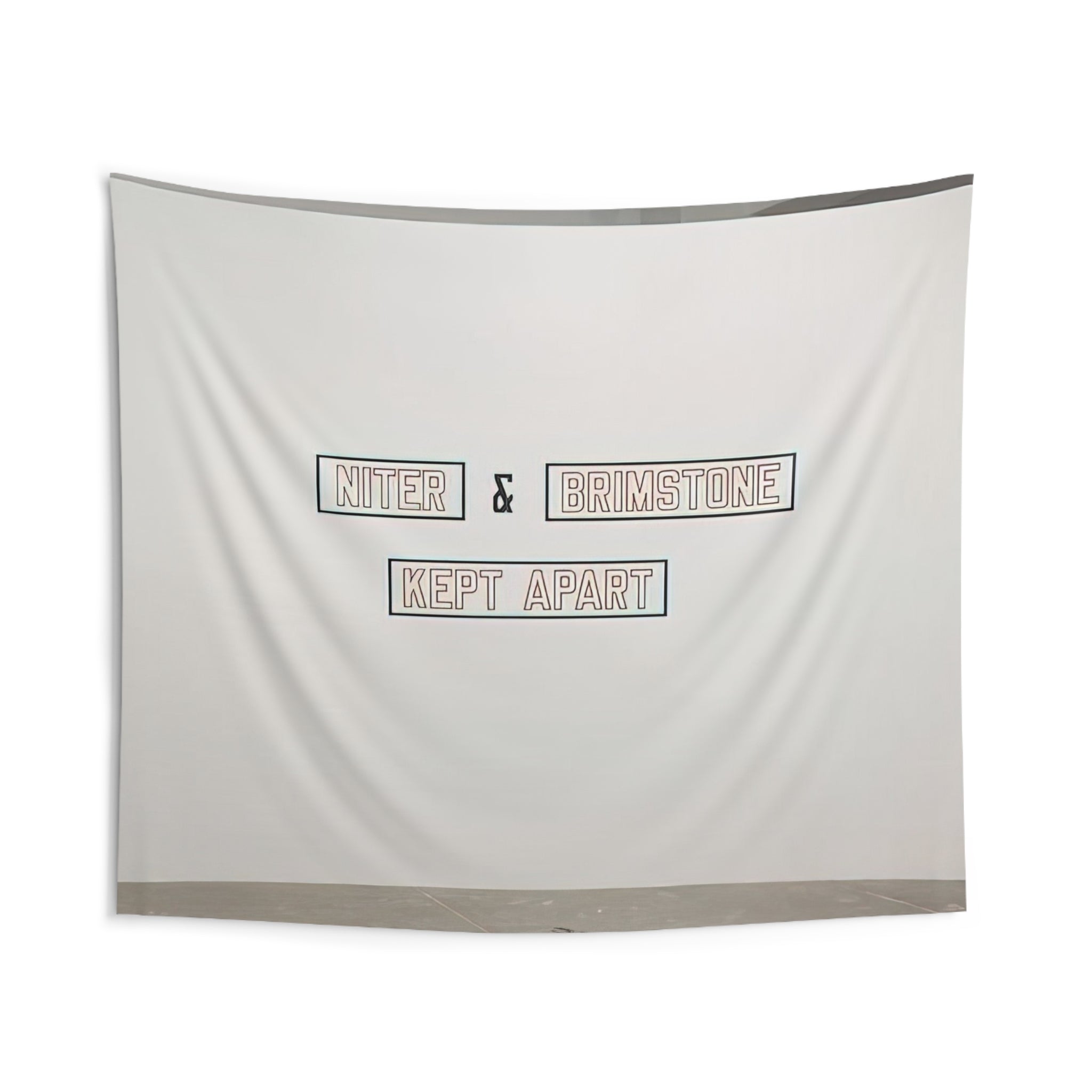 Niter  Brimstone Kept Apart - 1993 By Lawrence Weiner Tapestry | Lawrence Weiner Large Tapestry Art