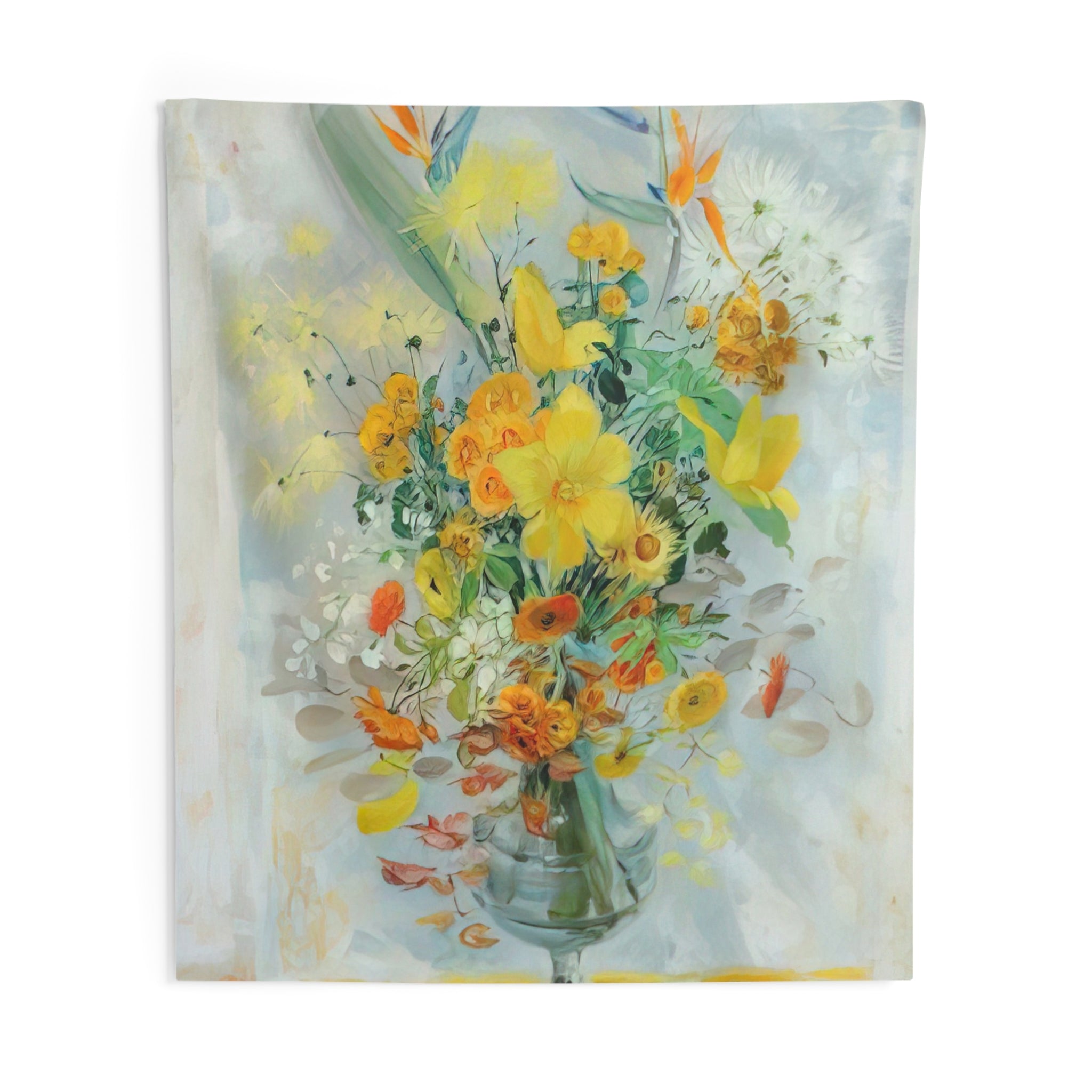 Yellow Lily - Post-Impressionism By Le Pho Tapestry | Le Pho Large Tapestry Art