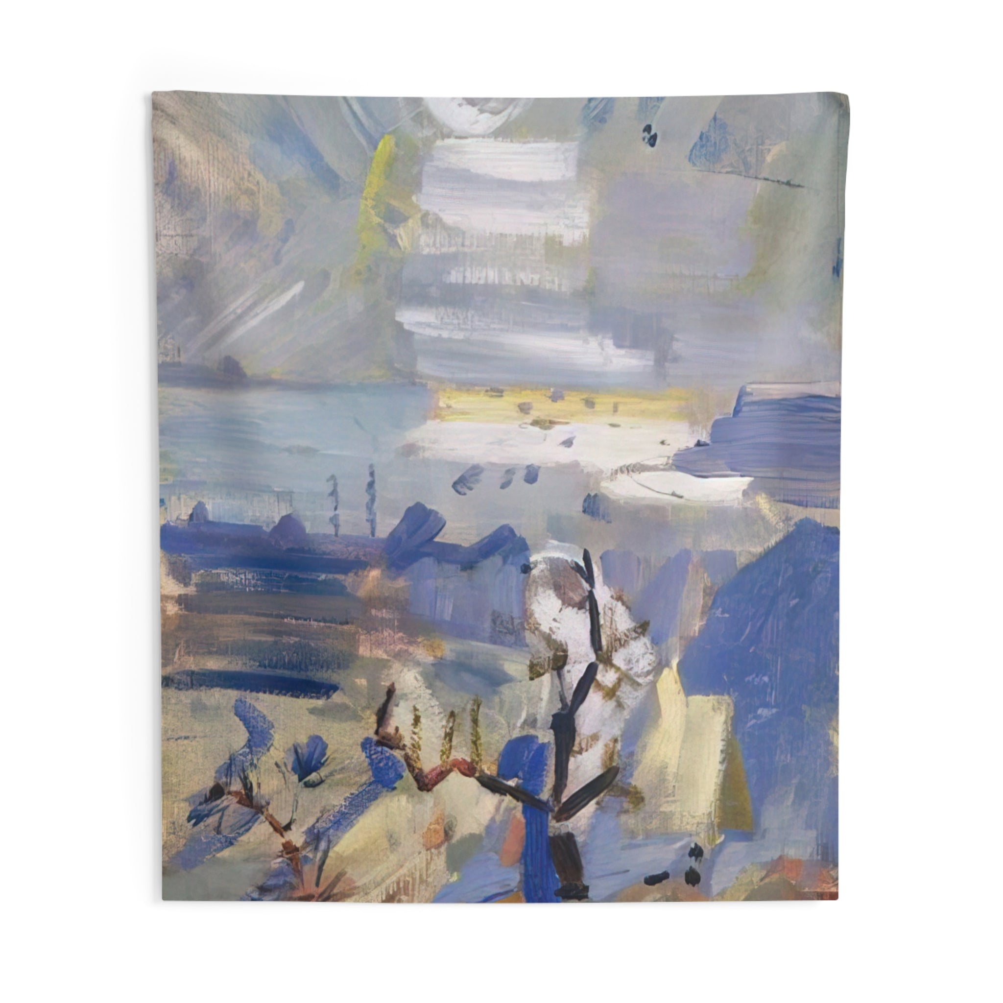 Weehawken Sequence, No. 30 - 1916 By John Marin Tapestry | John Marin Large Tapestry Art
