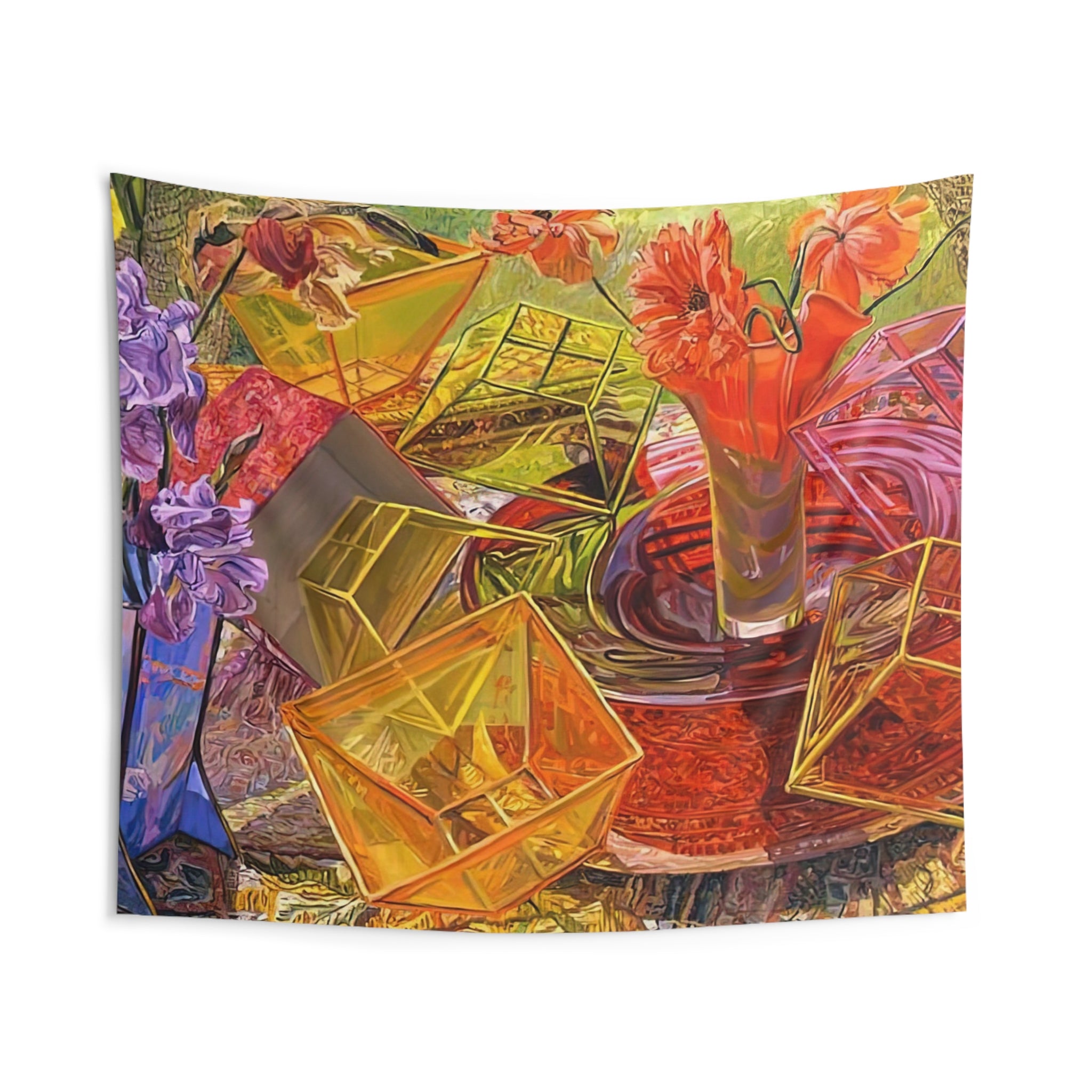 PLASTIC BOXES 2007 By Janet Fish Tapestry | Janet Fish Large Tapestry Art