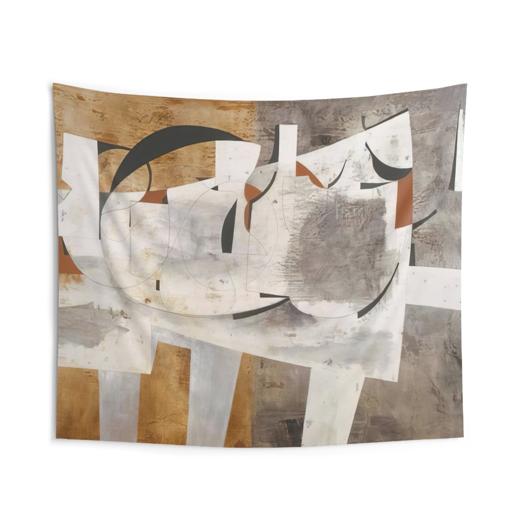 August 1956 Val d'Orcia - 1956 By Ben Nicholson Tapestry | Ben Nicholson Large Tapestry Art