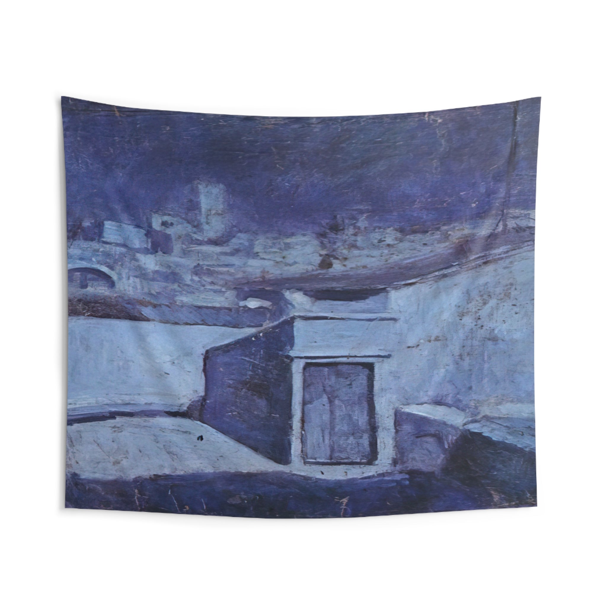 The roofs of Barcelona in the moonlight By Pablo Picasso Tapestry | Pablo Picasso Large Tapestry Art