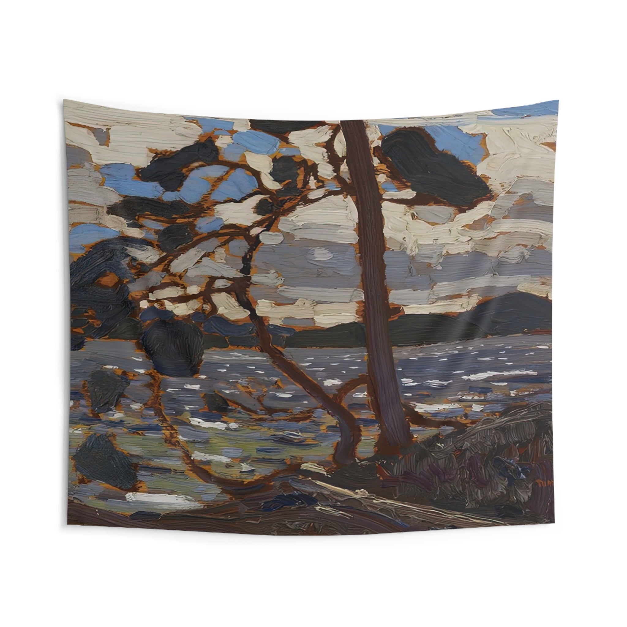 SKETCH FOR THE WEST WIND 1916 By Tom Thomson Tapestry | Tom Thomson Large Tapestry Art