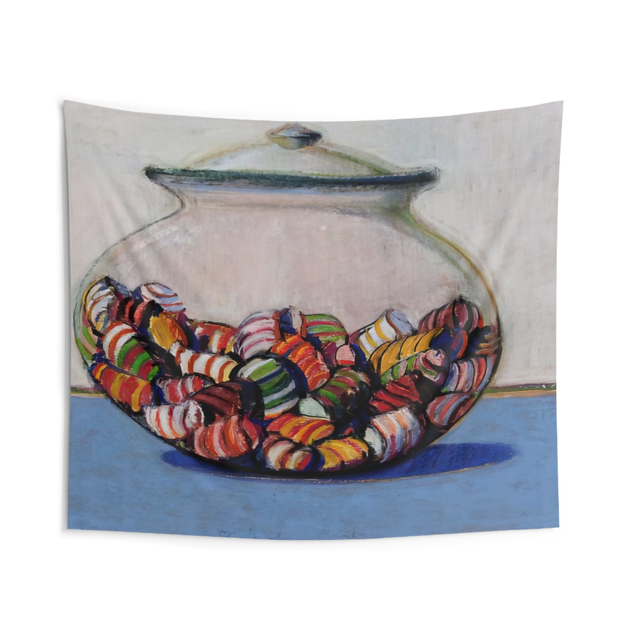 Glassed Candy - 1969 By Wayne Thiebaud Tapestry | Wayne Thiebaud Large Tapestry Art