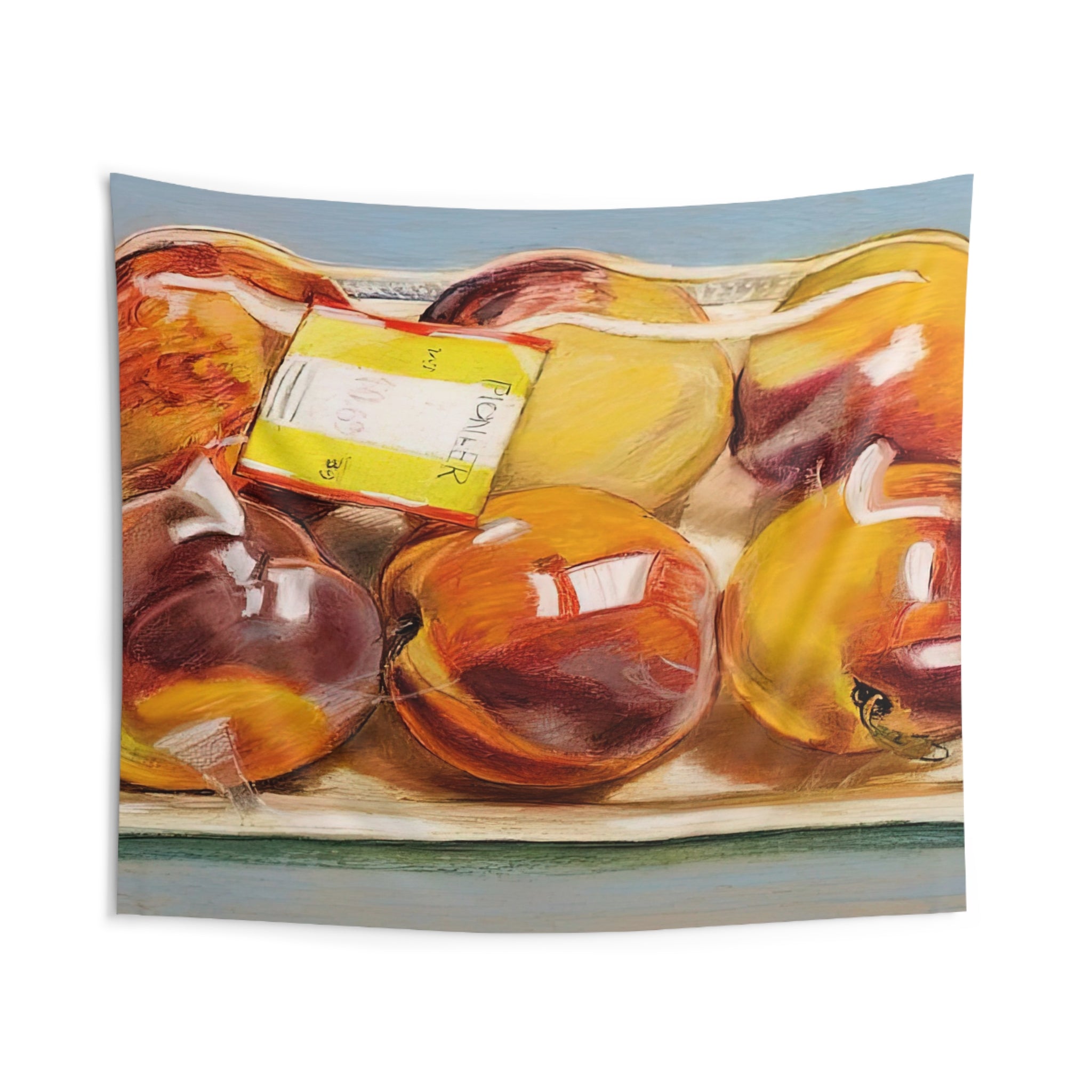 PEACHES 1971 By Janet Fish Tapestry | Janet Fish Large Tapestry Art