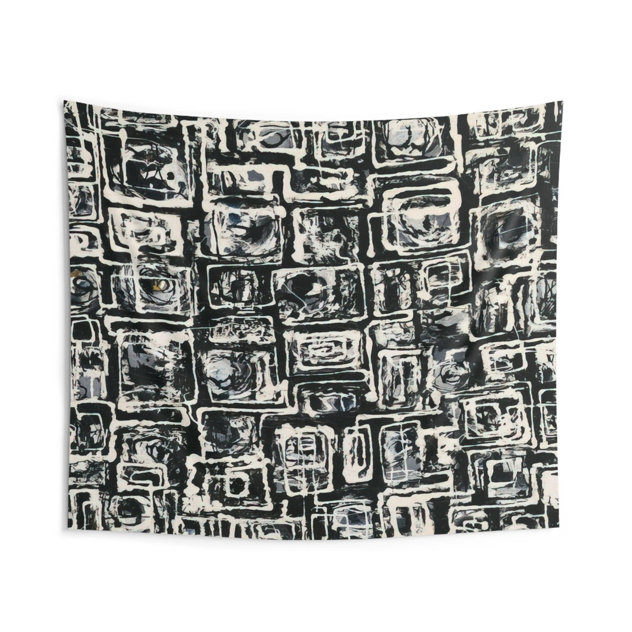 White Squares By Lee Krasner Tapestry | Lee Krasner Large Tapestry Art