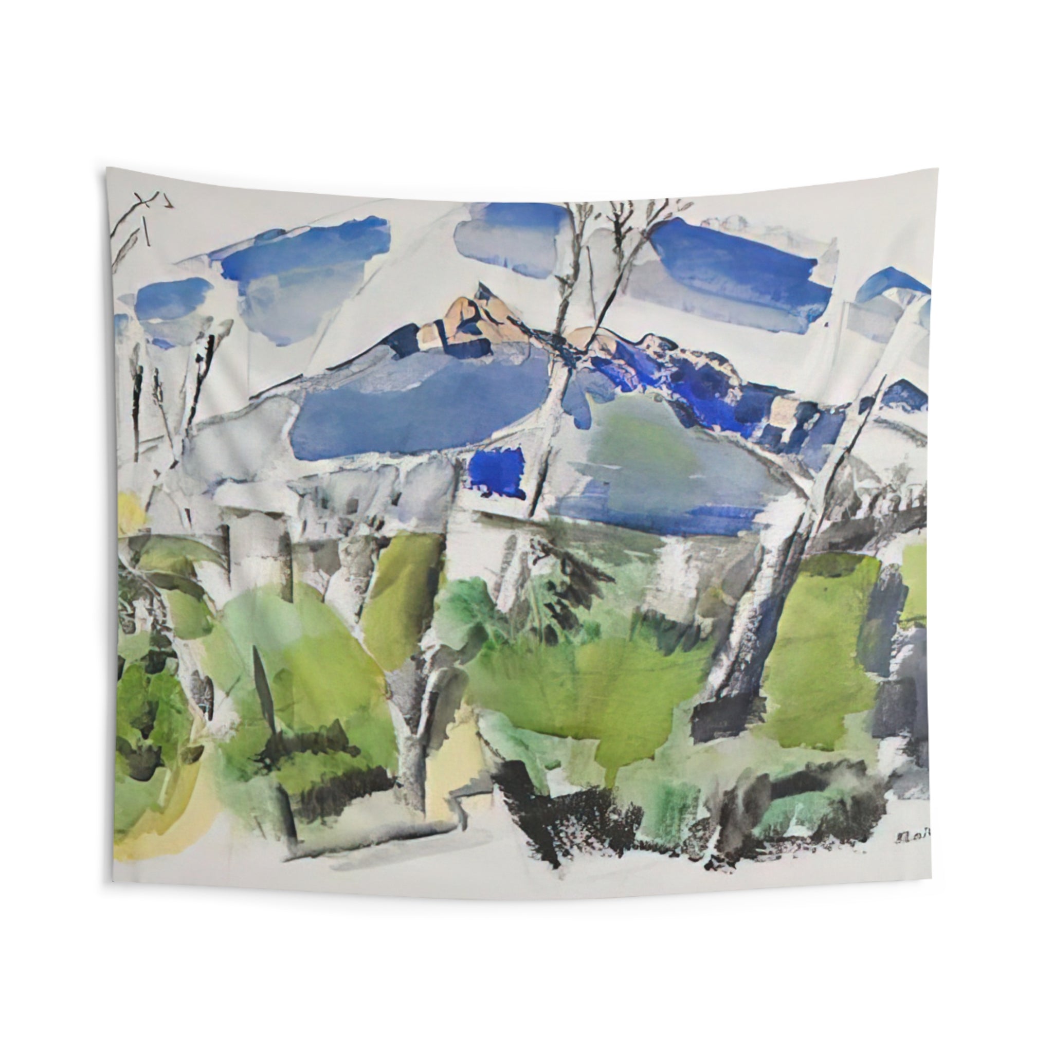 Mt. Chocorua No. 1 - 1926 By John Marin Tapestry | John Marin Large Tapestry Art