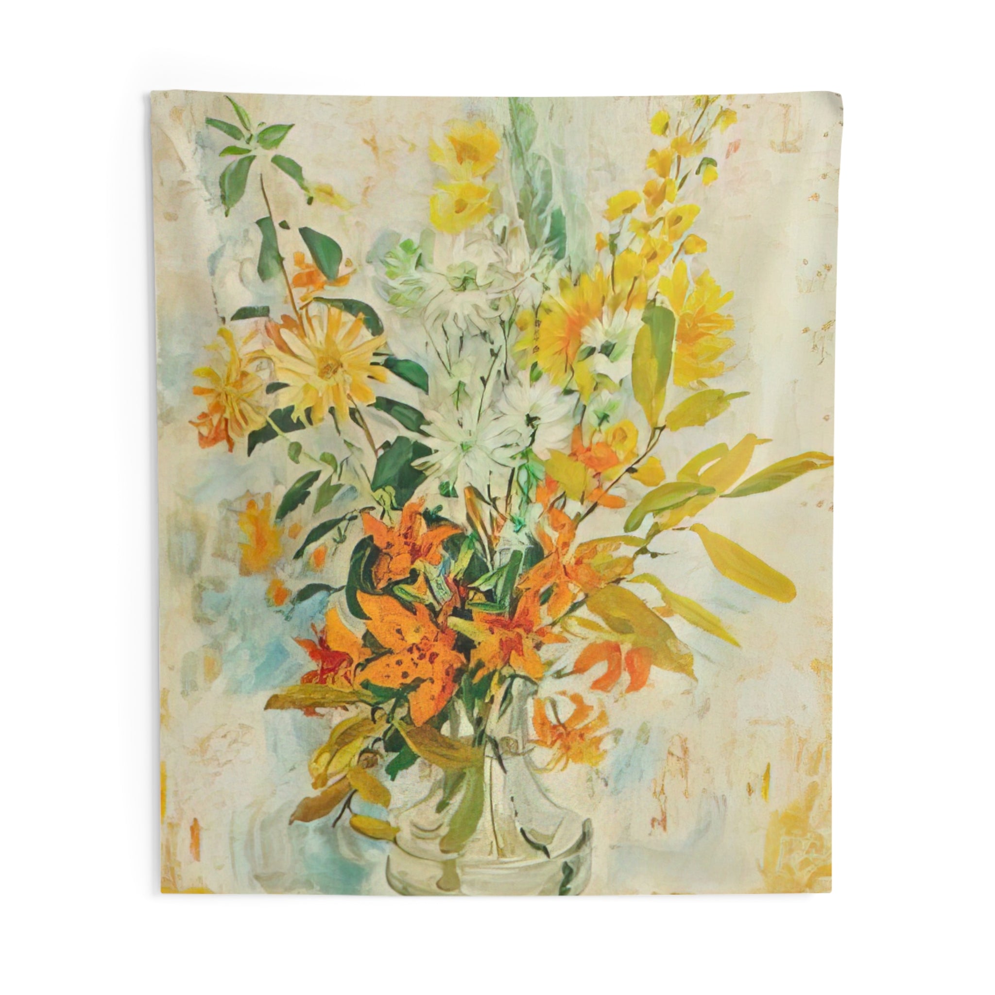 Yellow Lilies - Post-Impressionism By Le Pho Tapestry | Le Pho Large Tapestry Art
